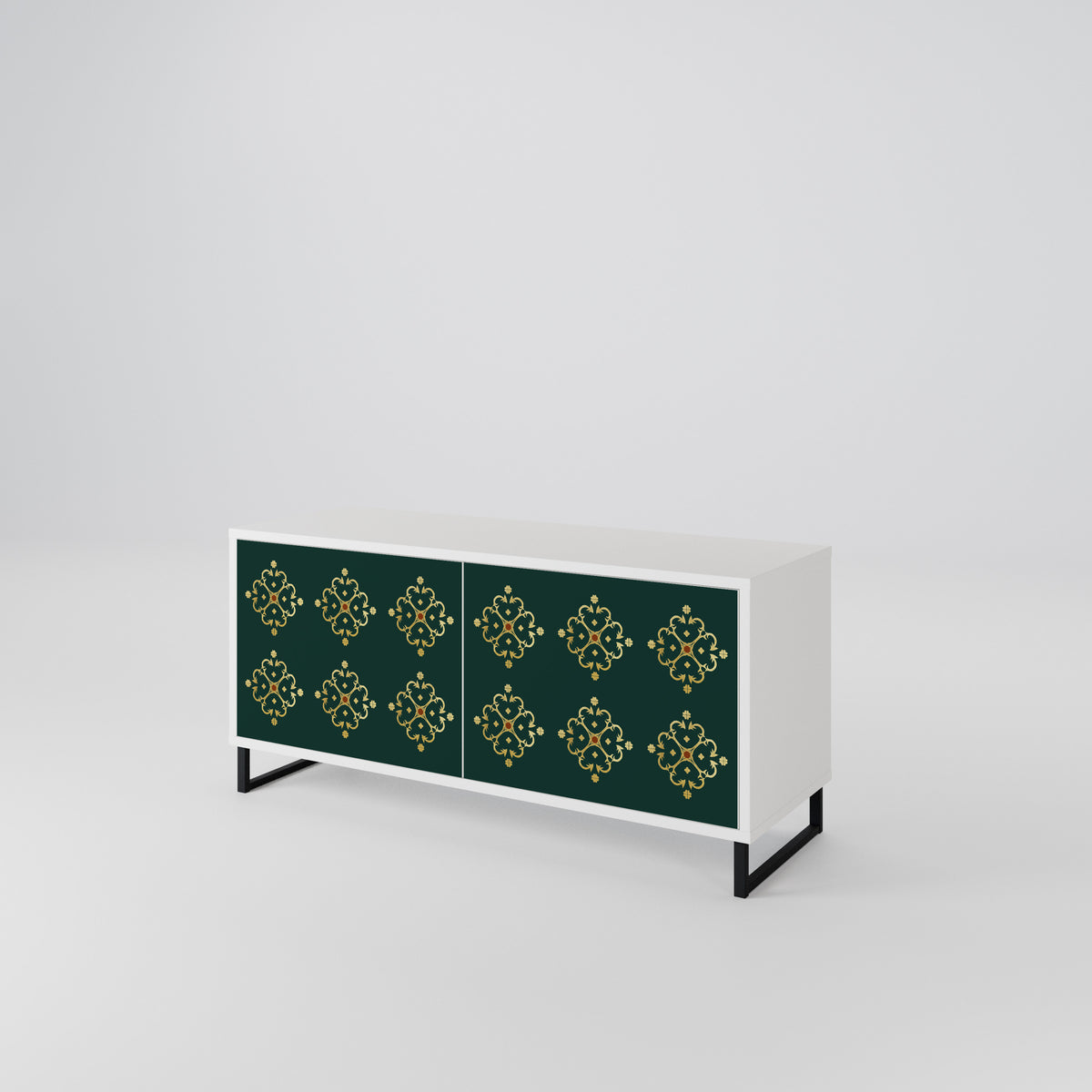 ROYAL MEDALLION Mueble de TV Compacto de 2 puertas