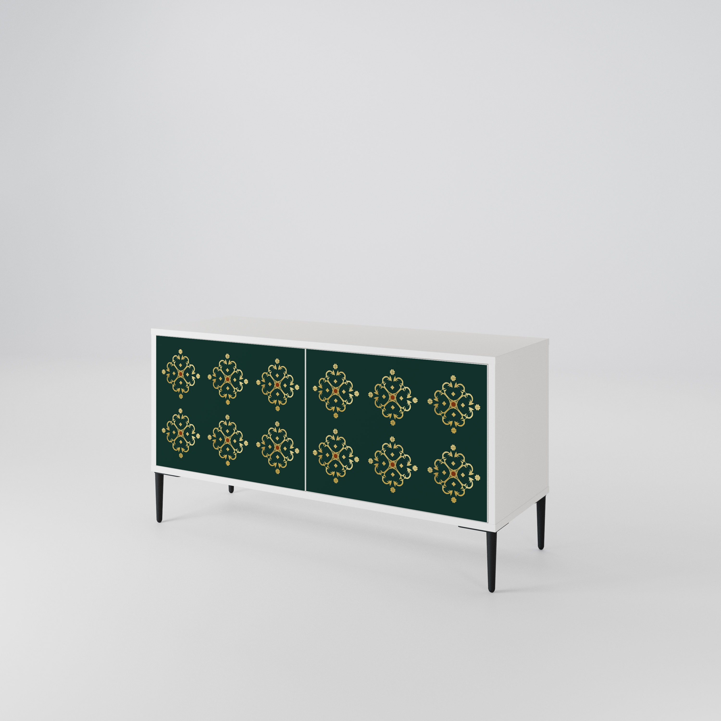 ROYAL MEDALLION Mueble de TV Compacto de 2 puertas