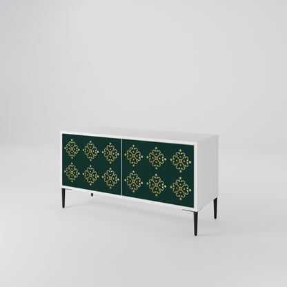 ROYAL MEDALLION Mueble de TV Compacto de 2 puertas