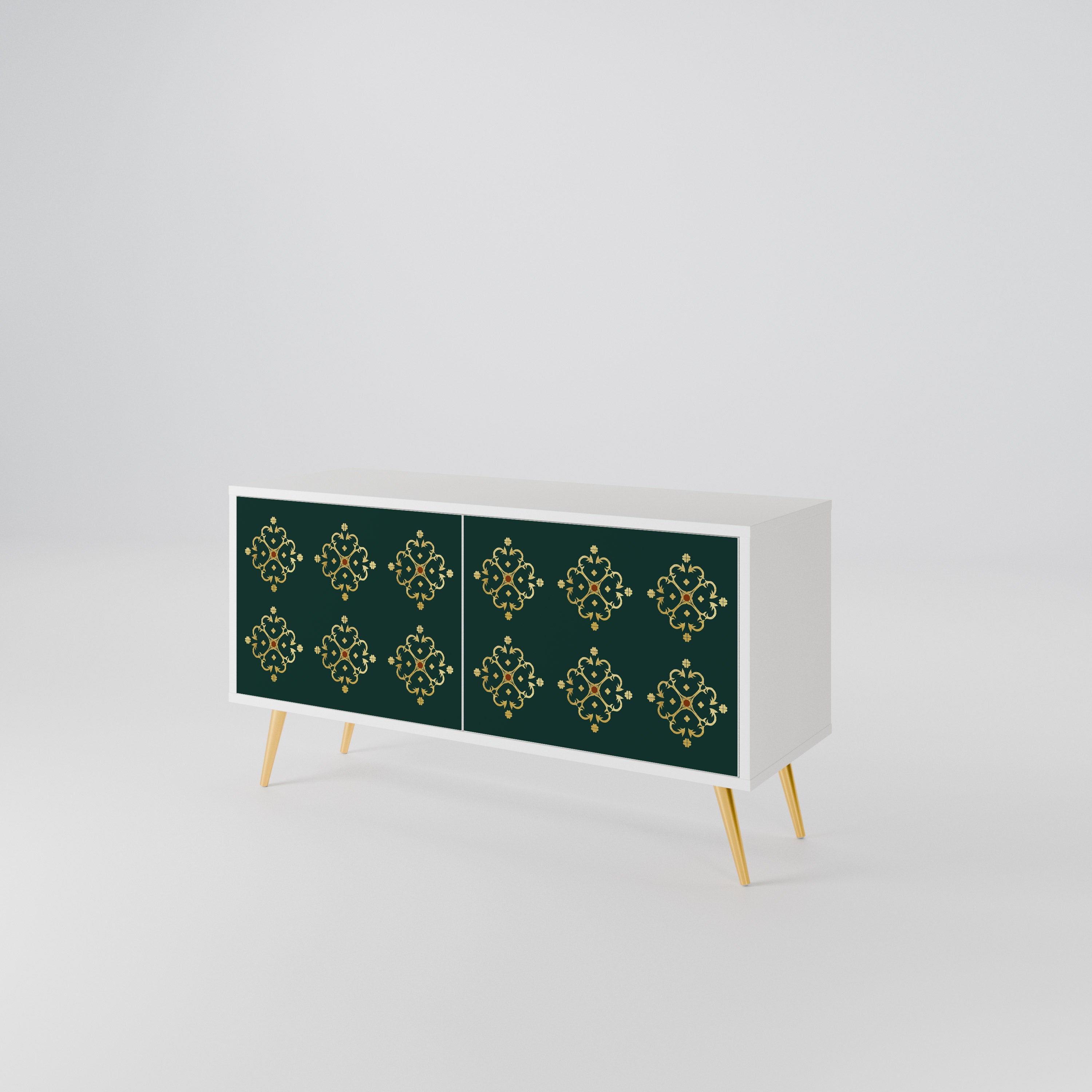 ROYAL MEDALLION Mueble de TV Compacto de 2 puertas