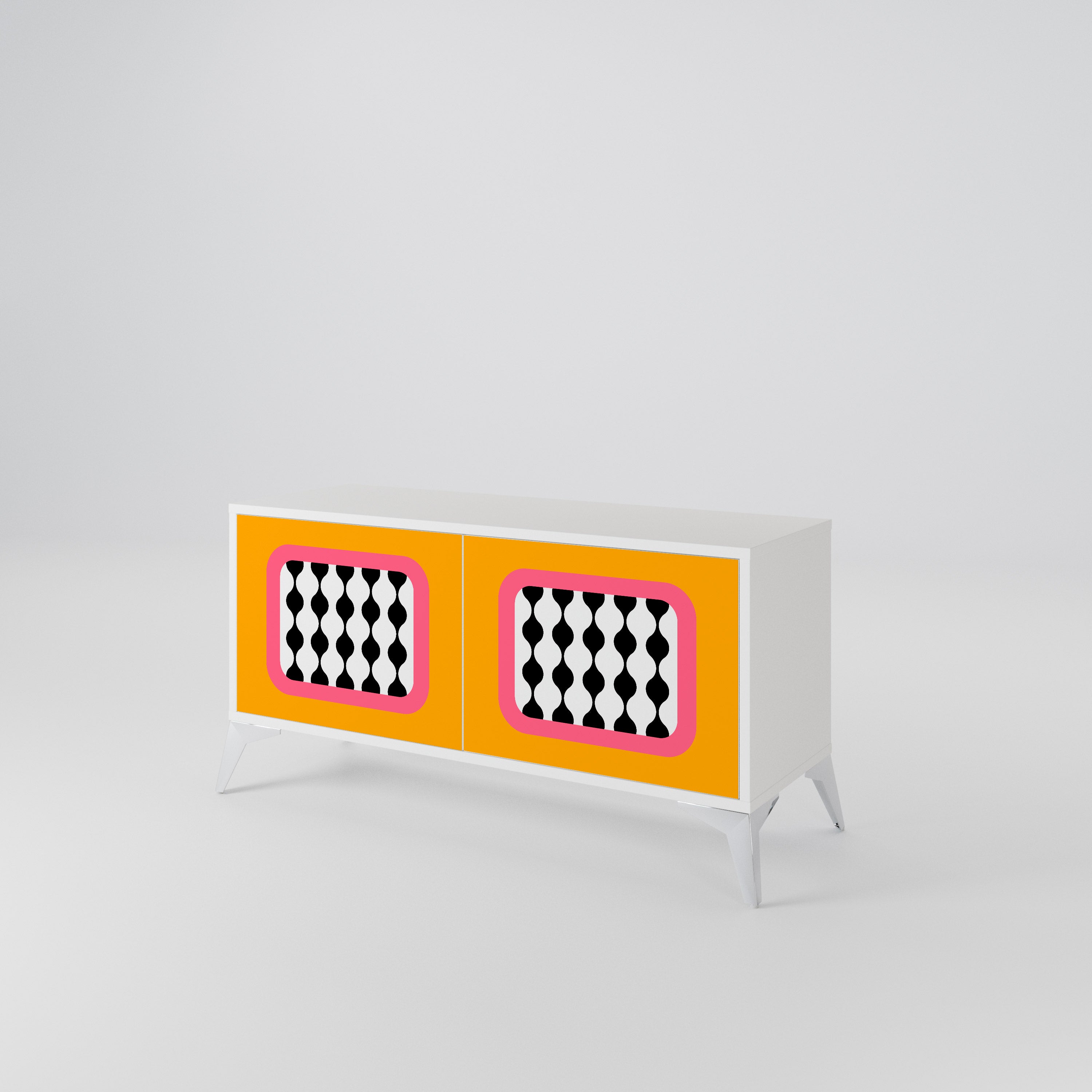 TEARS IN HEAVEN Mueble de TV Compacto de 2 puertas