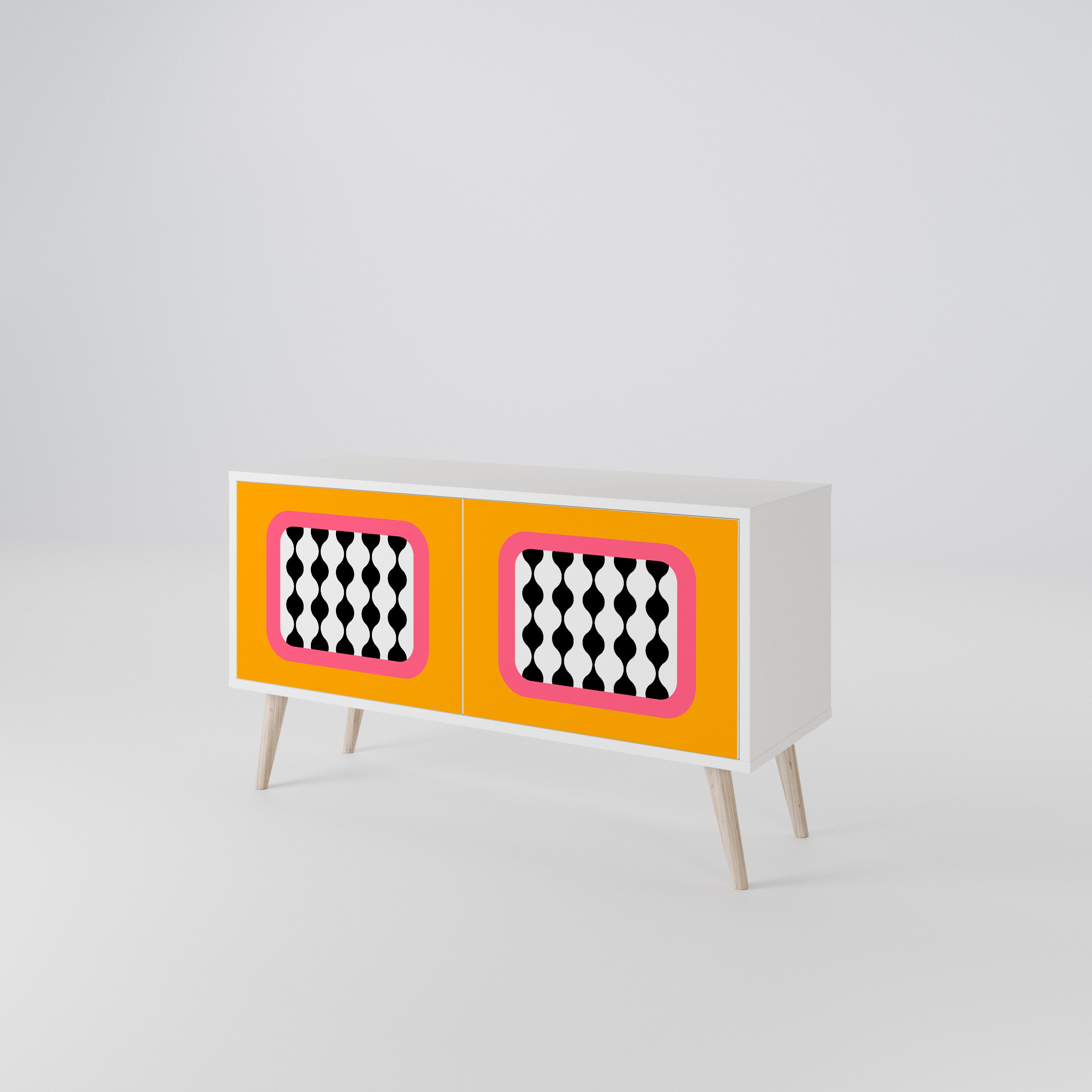 TEARS IN HEAVEN Mueble de TV Compacto de 2 puertas