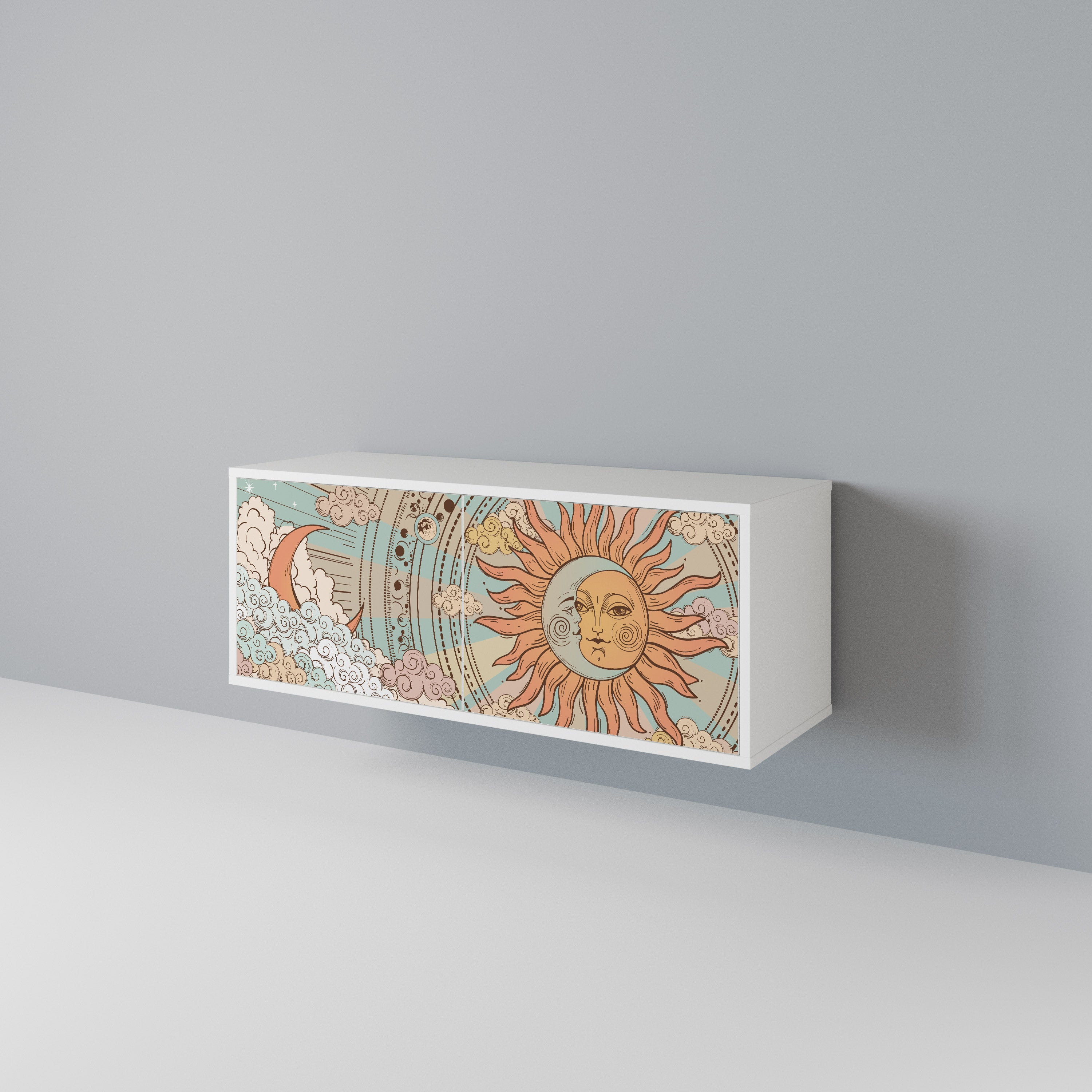 MYSTICAL STRUCTURE Mueble de TV Compacto de 2 puertas