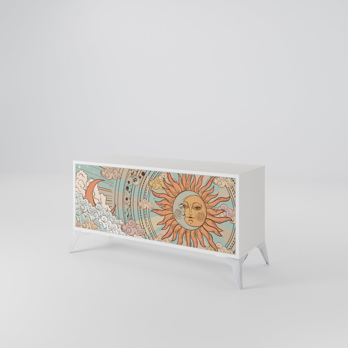 MYSTICAL STRUCTURE Mueble de TV Compacto de 2 puertas