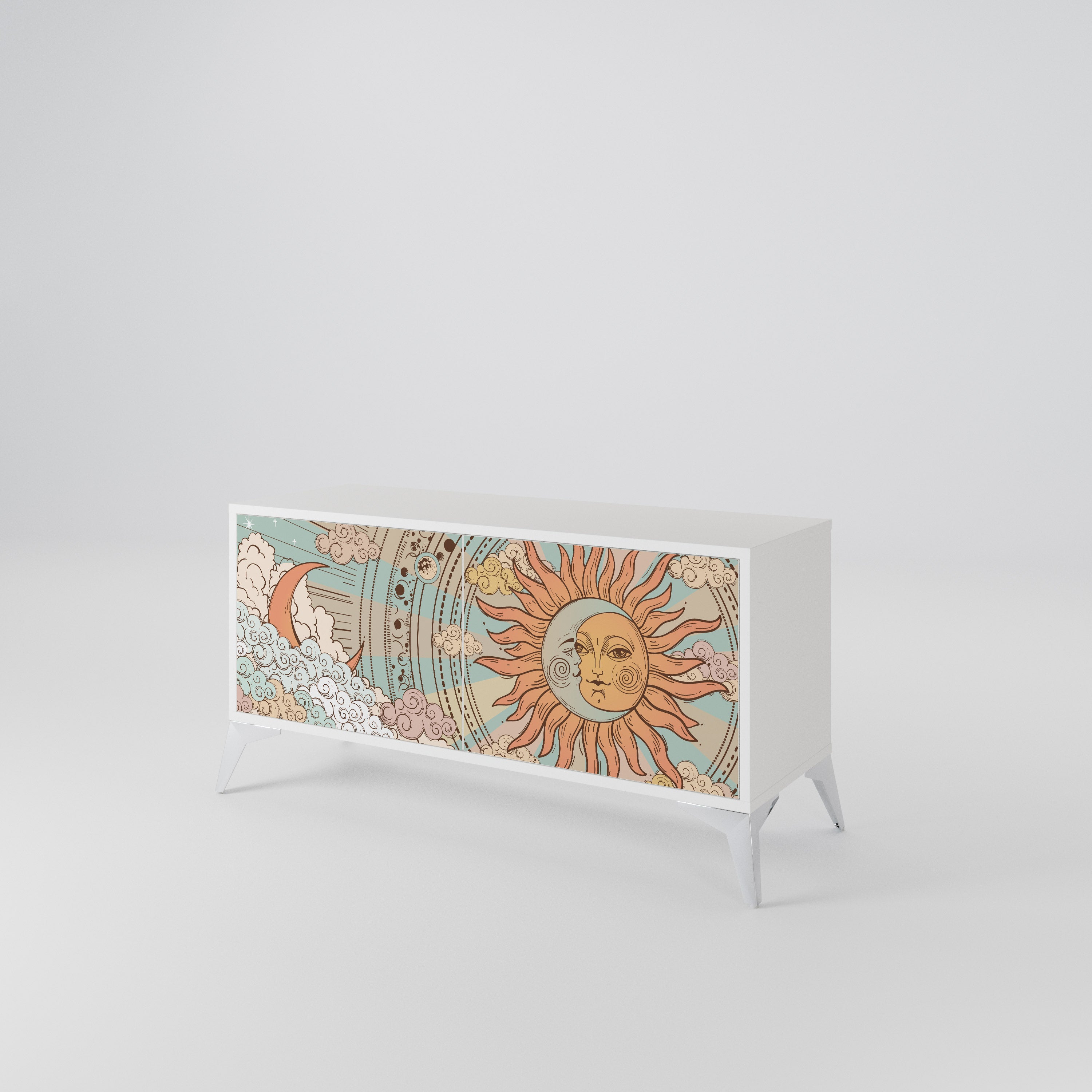 MYSTICAL STRUCTURE Mueble de TV Compacto de 2 puertas