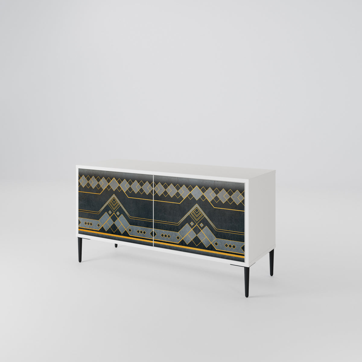 ROYAL ORDINARINESS Mueble de TV Compacto de 2 puertas