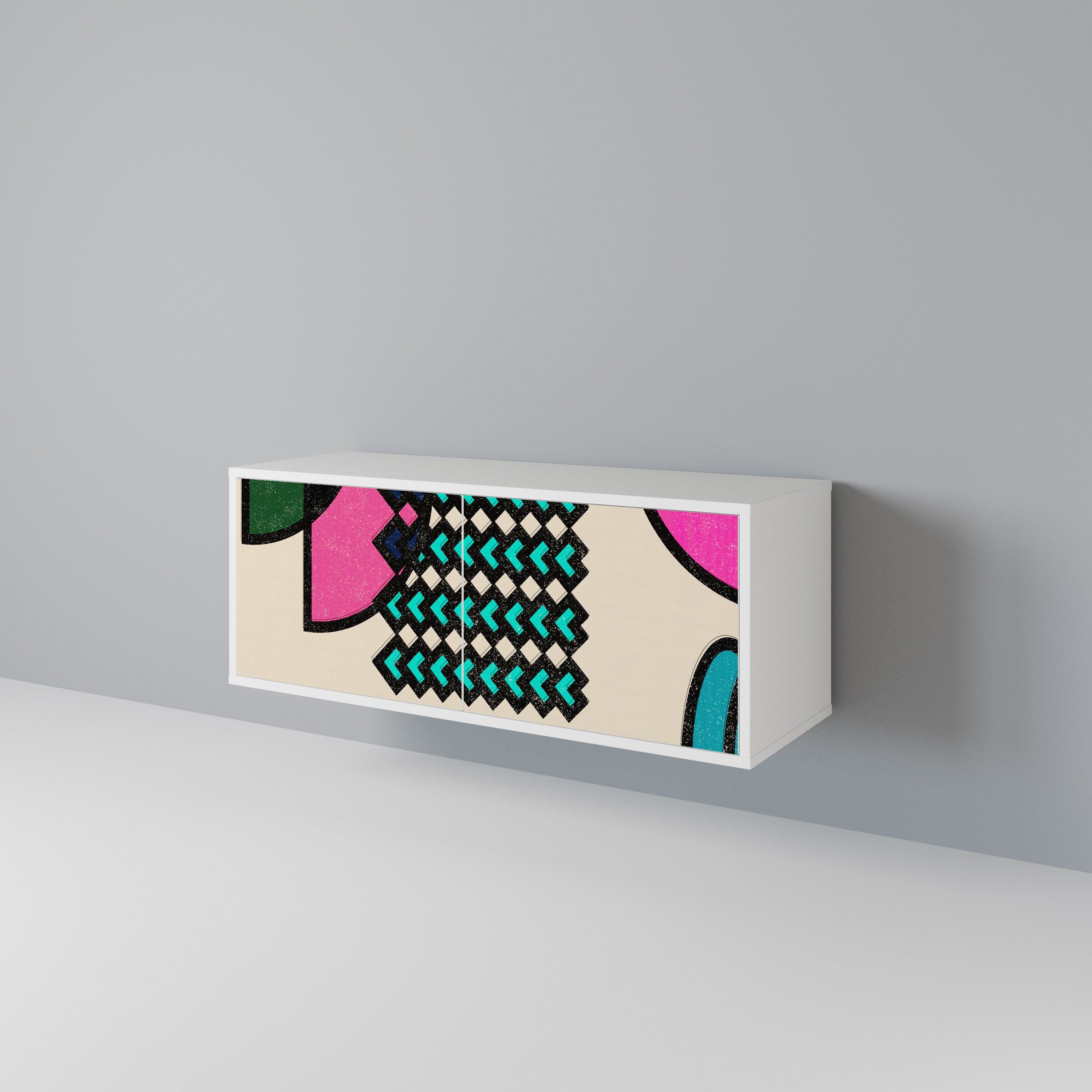 GEOMETRIC RHAPSODY Mueble de TV Compacto de 2 puertas