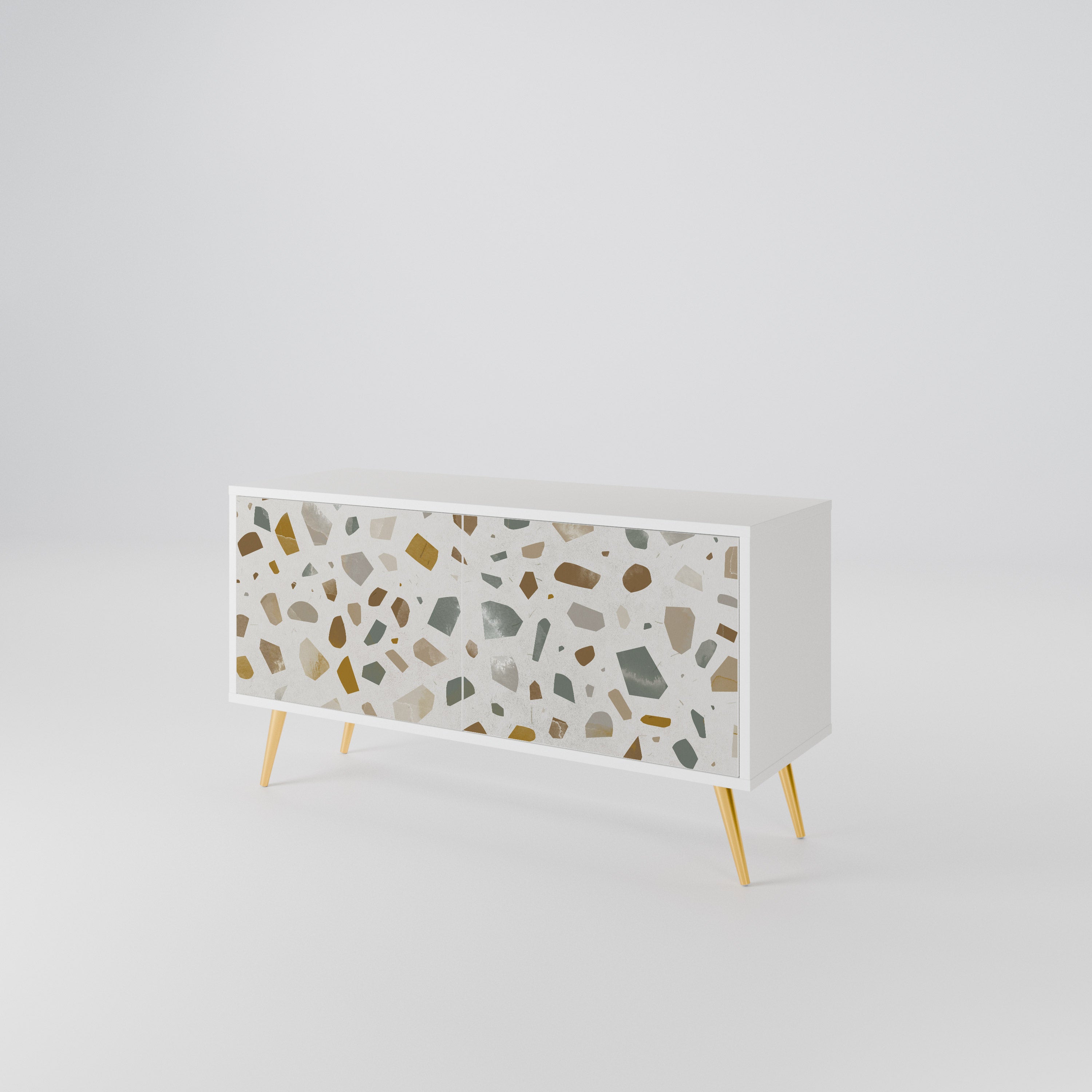 PIECES OF TOMORROW Mueble de TV Compacto de 2 puertas