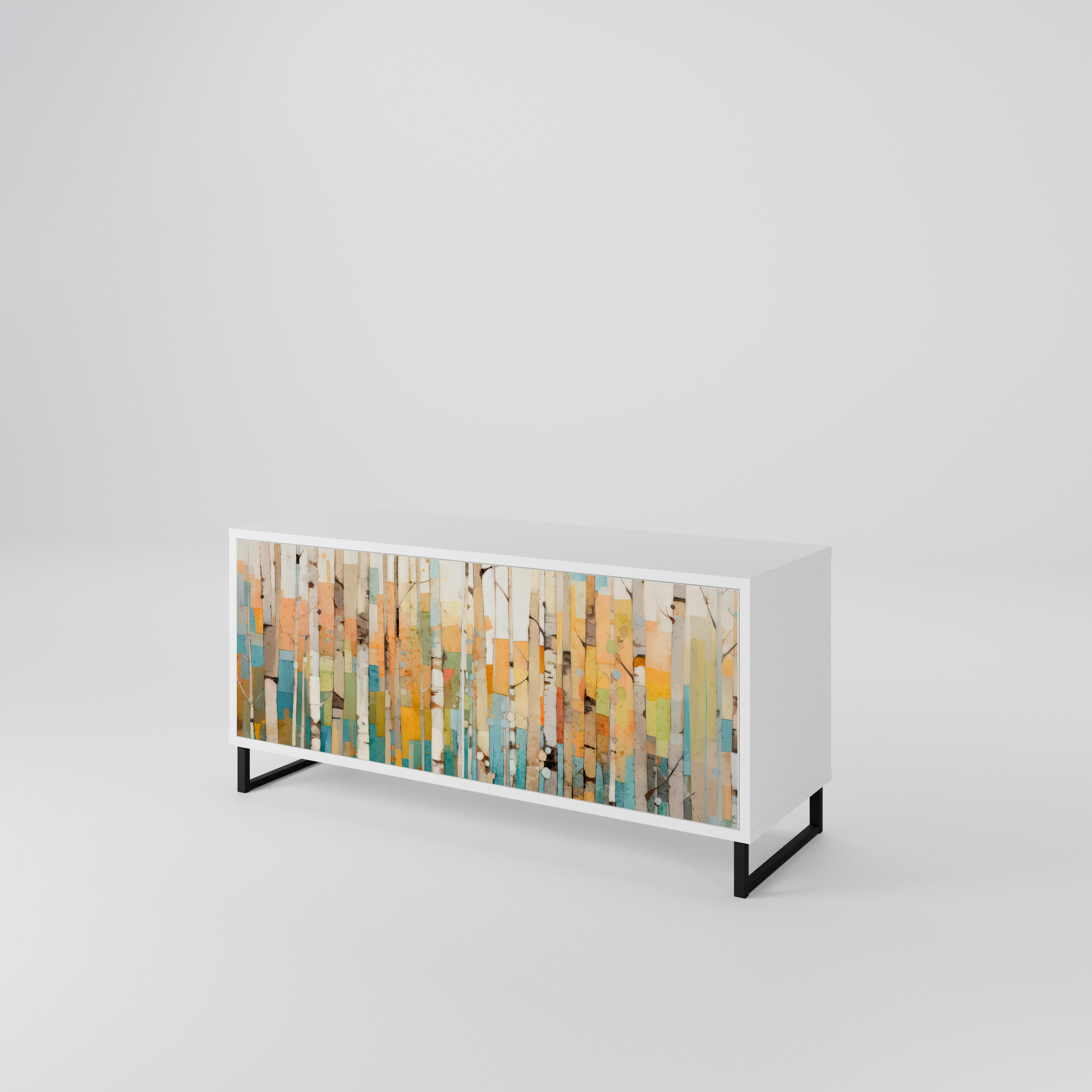 BIRCH KALEIDOSCOPE Mueble de TV Compacto de 2 puertas