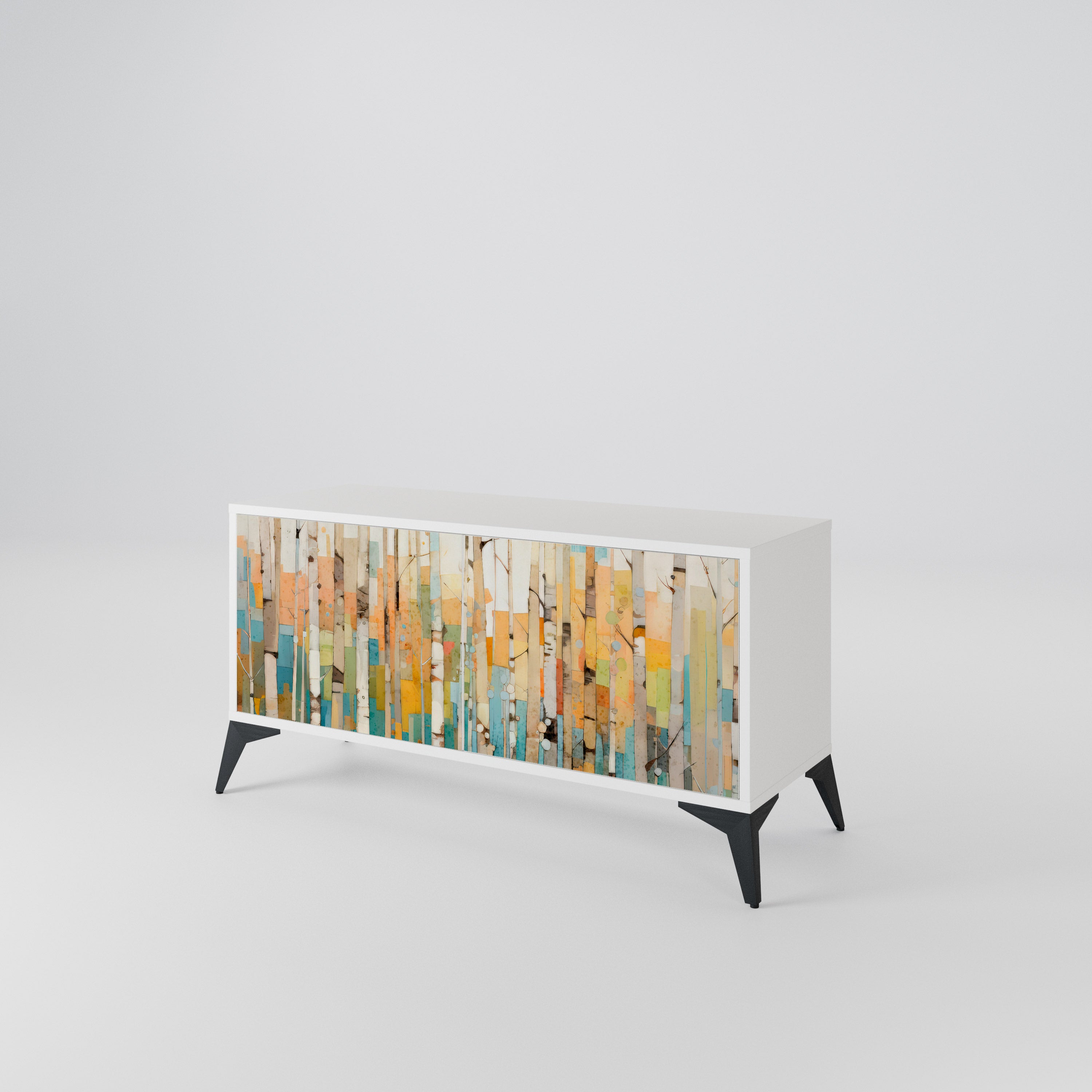 BIRCH KALEIDOSCOPE Mueble de TV Compacto de 2 puertas