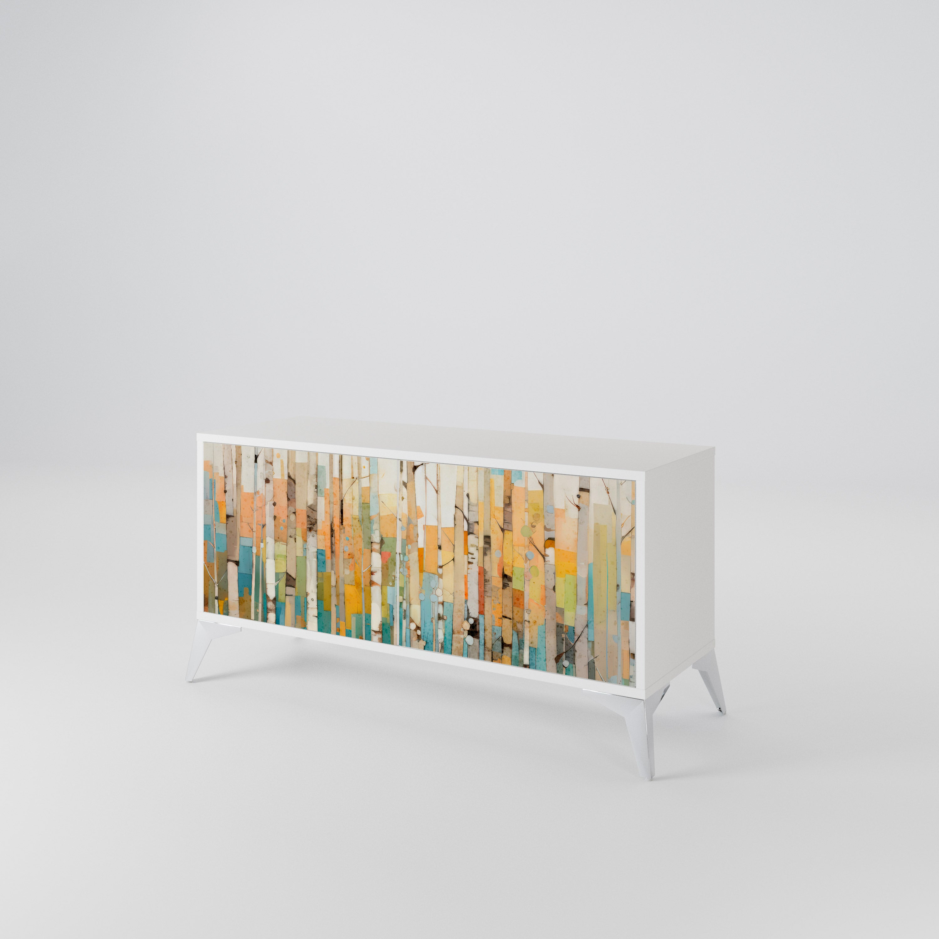 BIRCH KALEIDOSCOPE Mueble de TV Compacto de 2 puertas