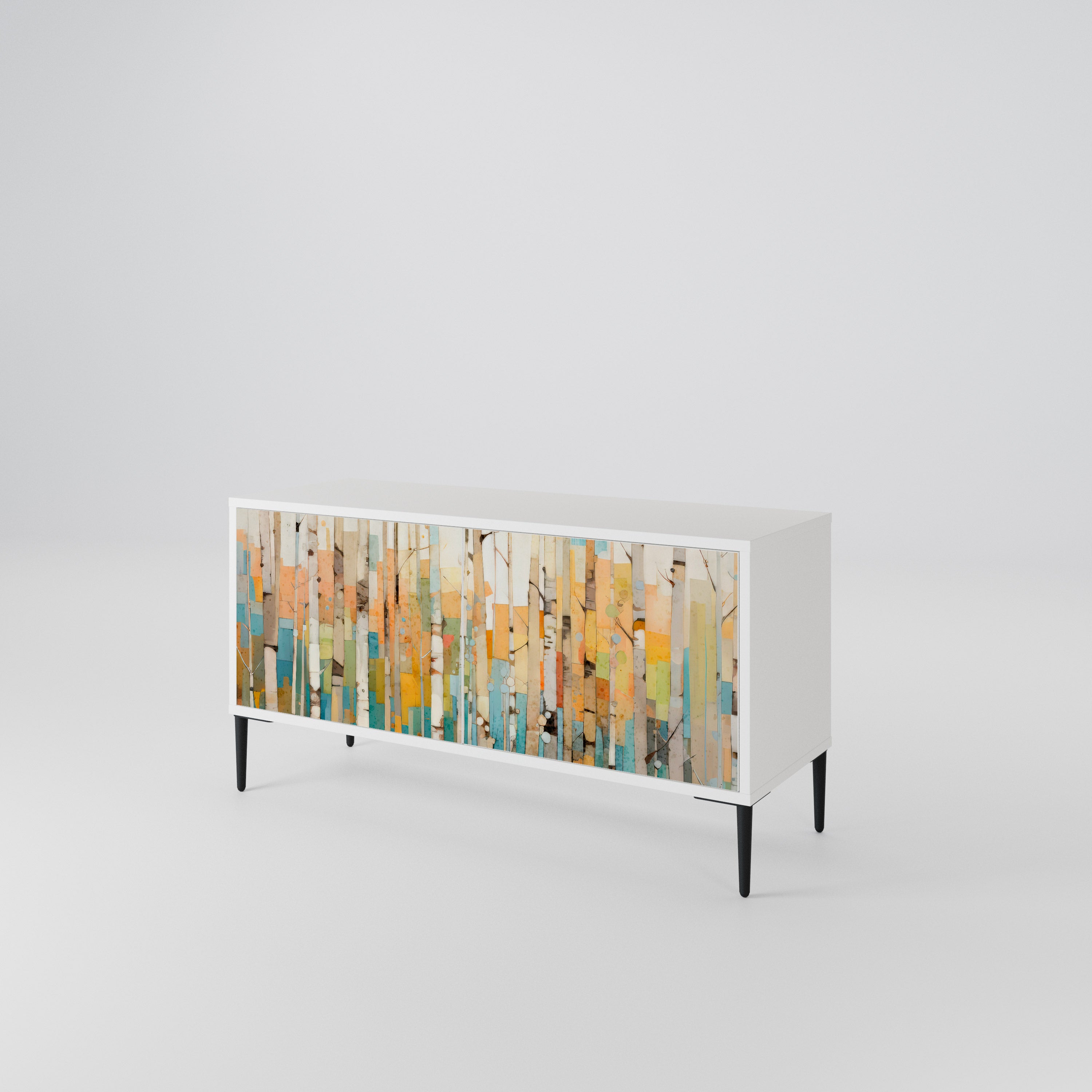 BIRCH KALEIDOSCOPE Mueble de TV Compacto de 2 puertas