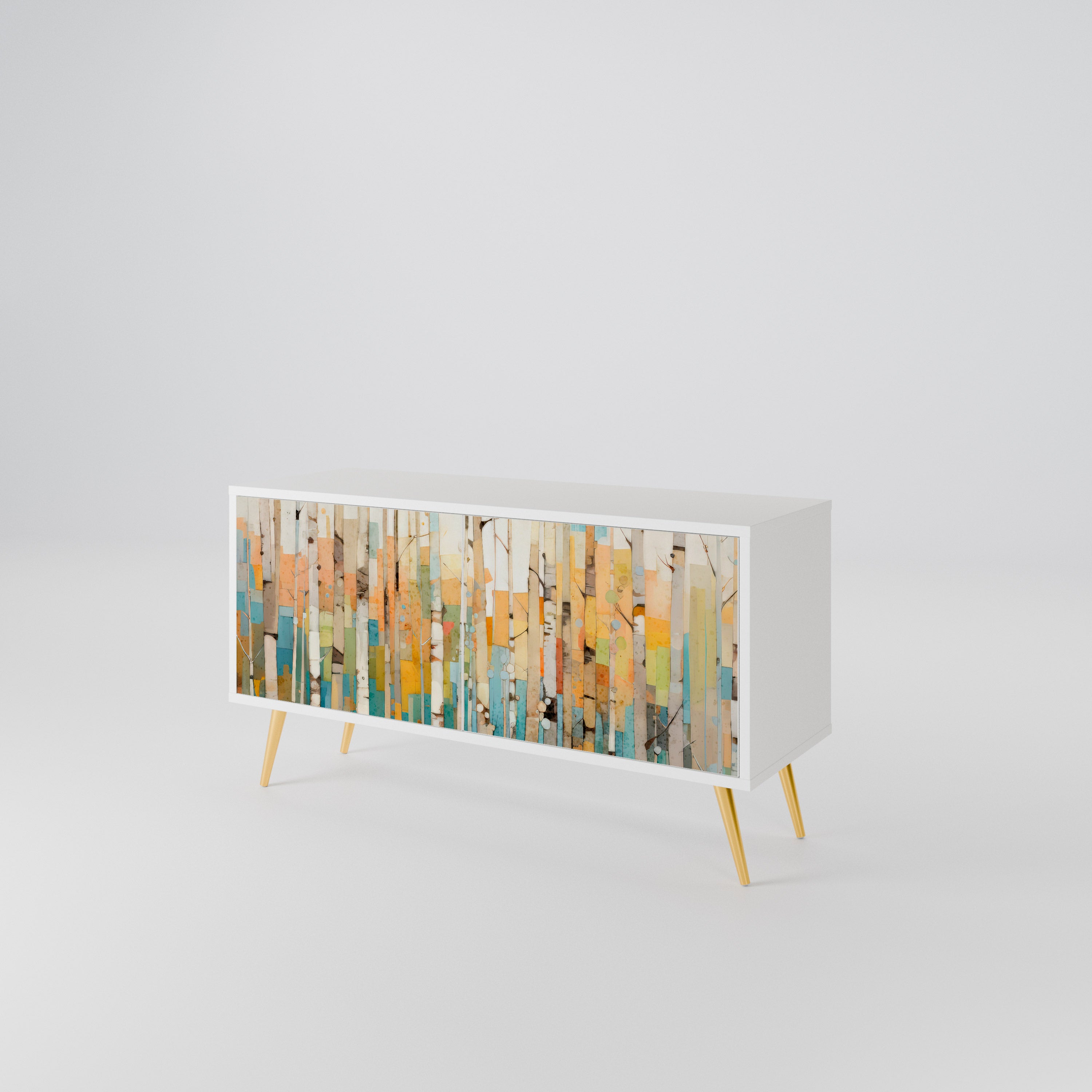 BIRCH KALEIDOSCOPE Mueble de TV Compacto de 2 puertas