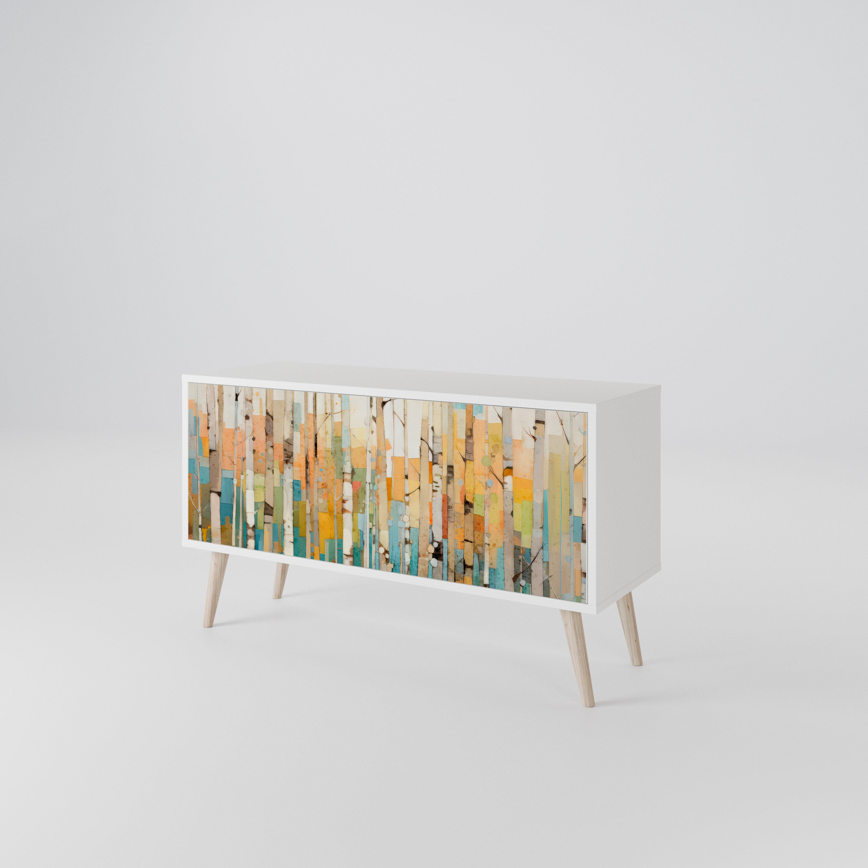 BIRCH KALEIDOSCOPE Mueble de TV Compacto de 2 puertas
