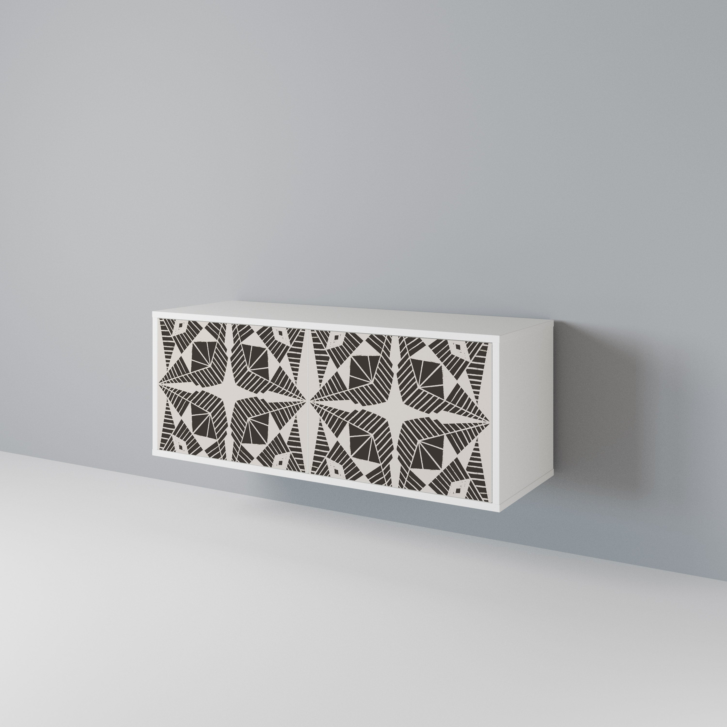 MONOCHROME NEXUS Mueble de TV Compacto de 2 puertas