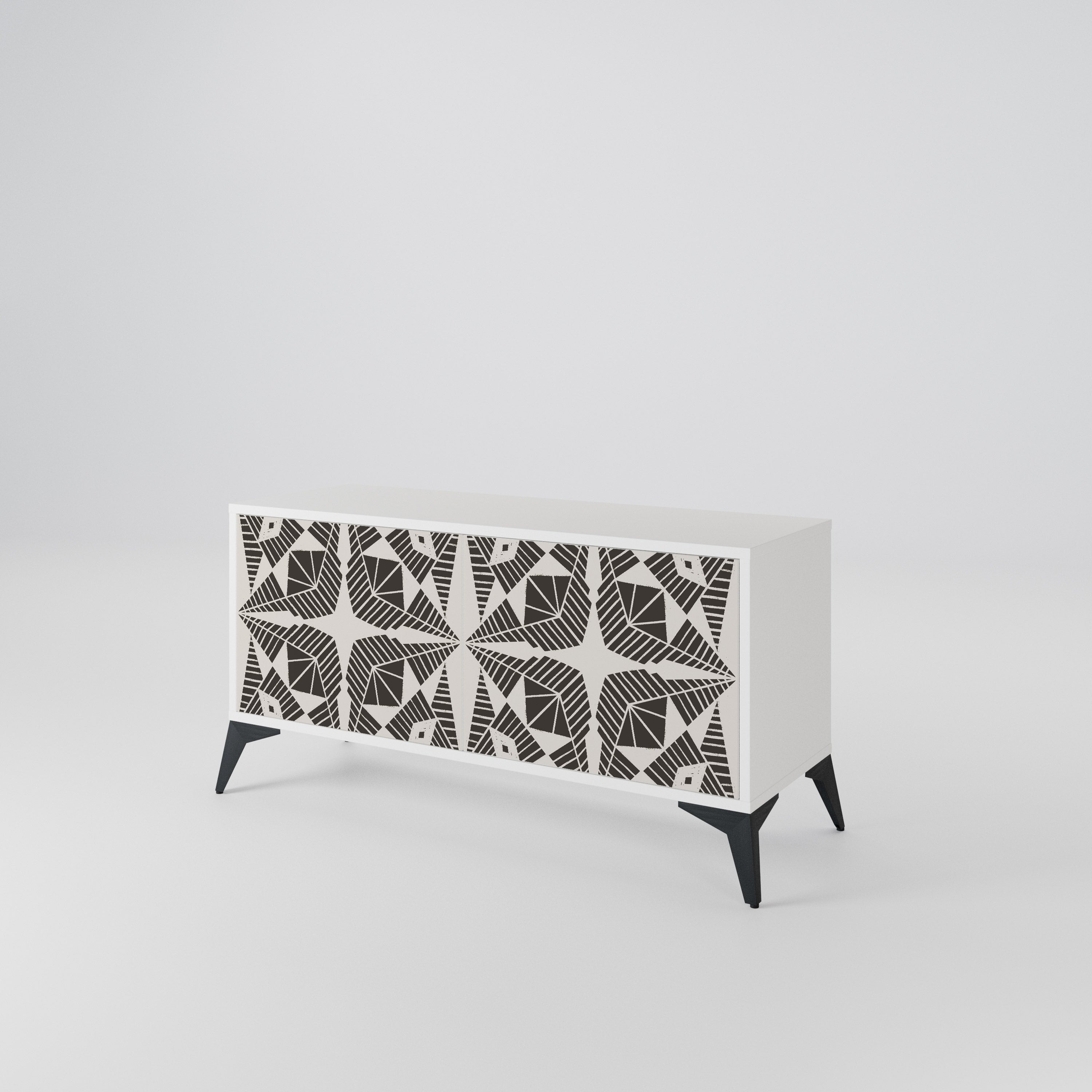 MONOCHROME NEXUS Mueble de TV Compacto de 2 puertas