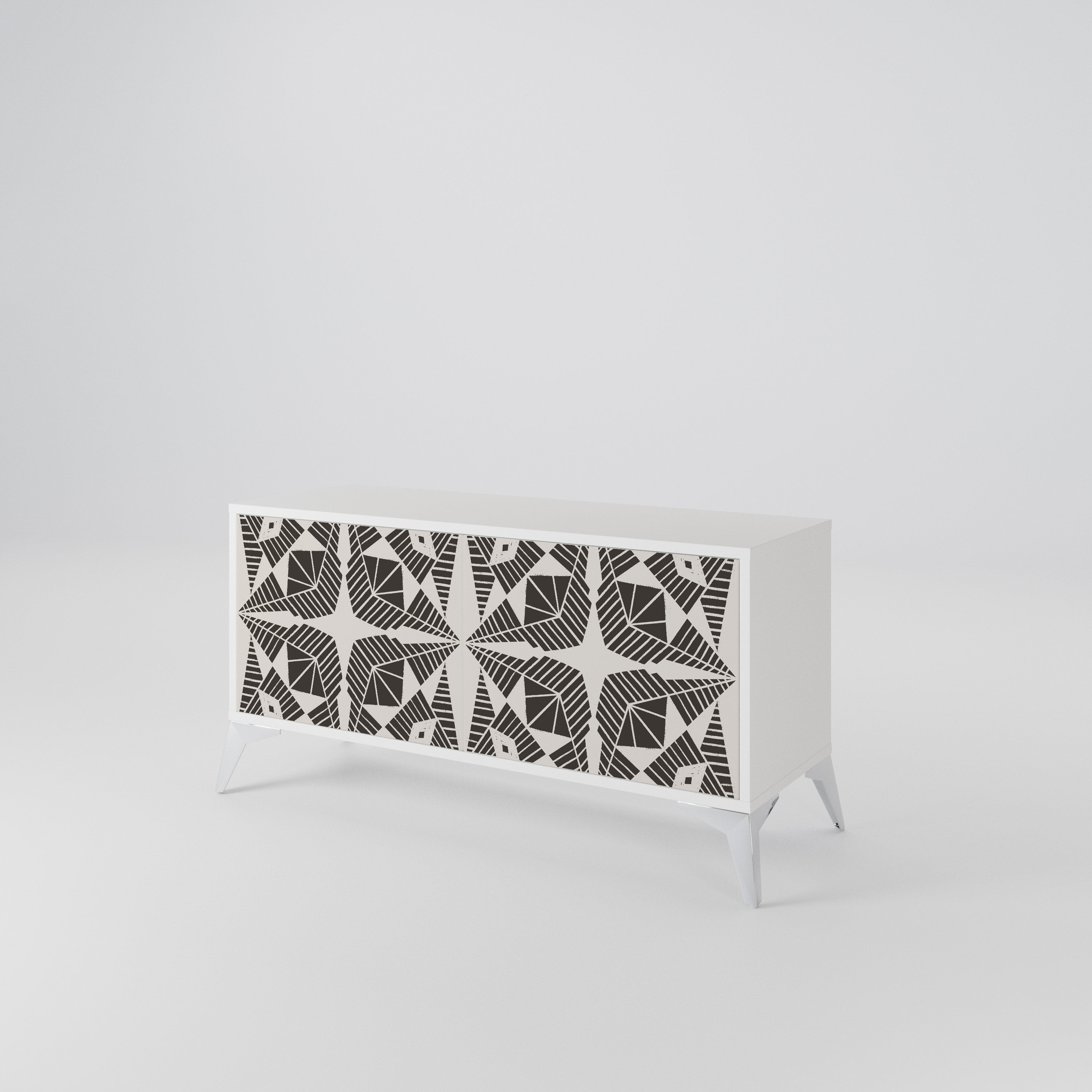 MONOCHROME NEXUS Mueble de TV Compacto de 2 puertas