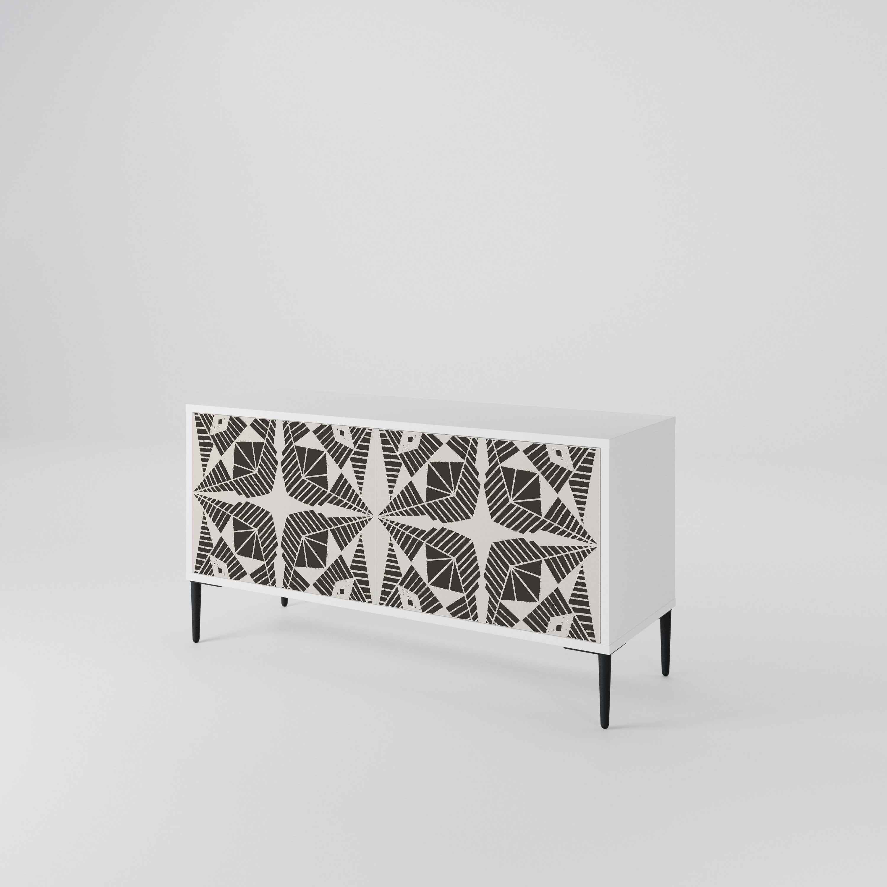 MONOCHROME NEXUS Mueble de TV Compacto de 2 puertas
