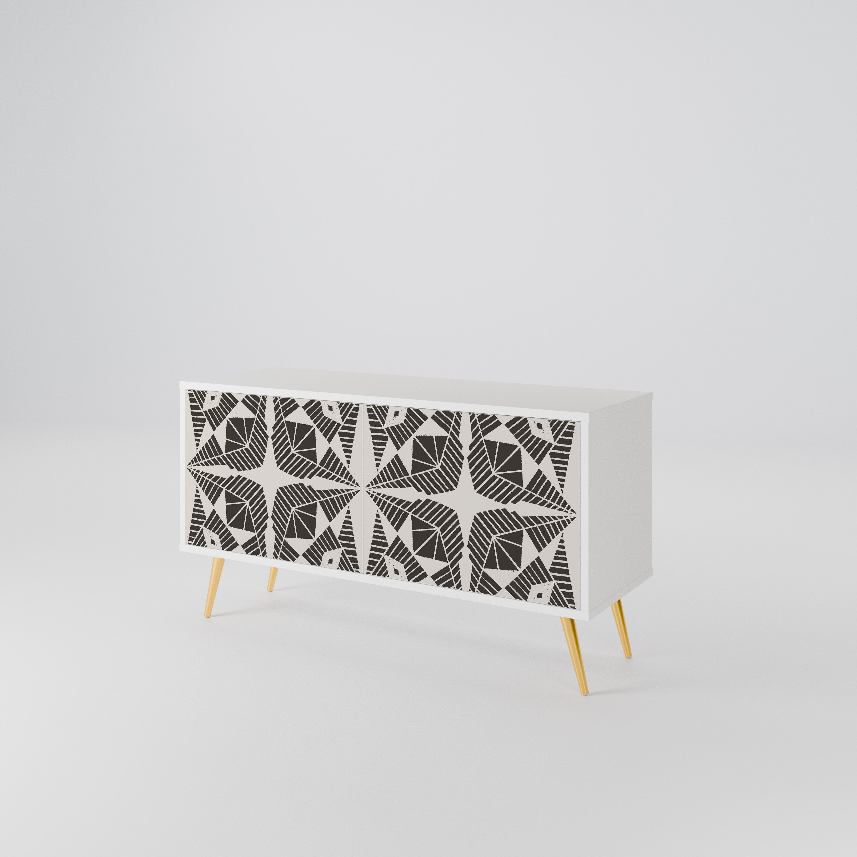 MONOCHROME NEXUS Mueble de TV Compacto de 2 puertas