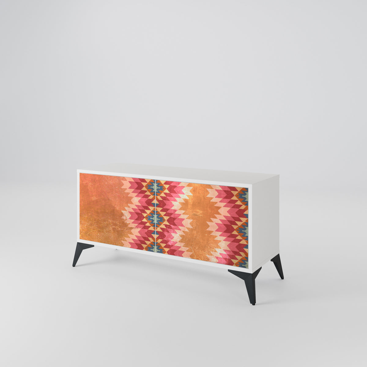 INDIAN FOLK Mueble de TV Compacto de 2 puertas