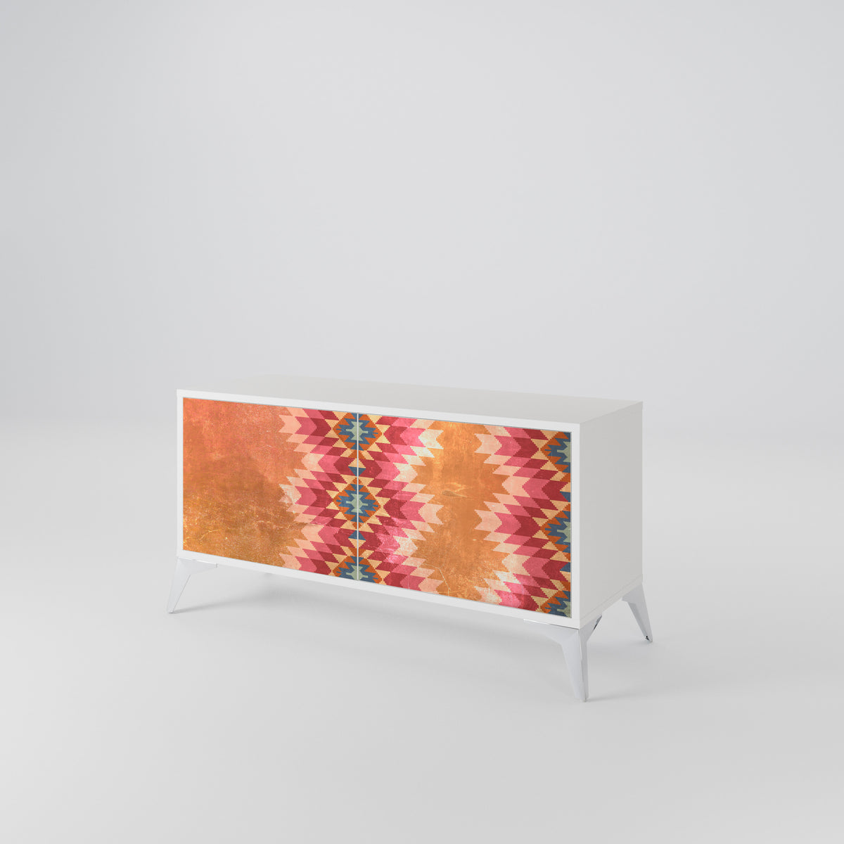 INDIAN FOLK Mueble de TV Compacto de 2 puertas