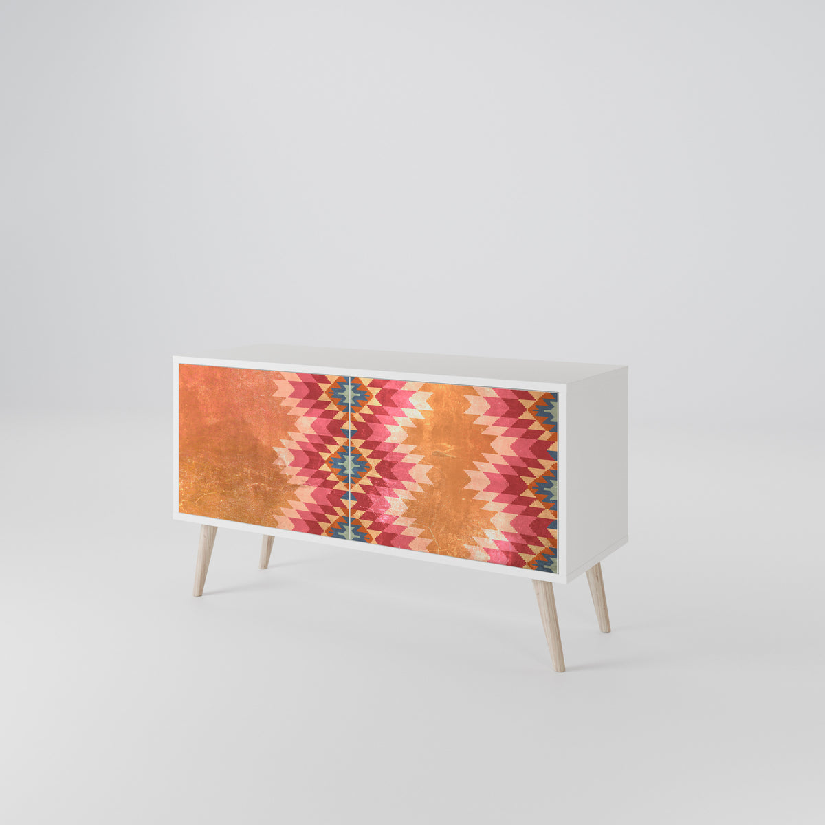 INDIAN FOLK Mueble de TV Compacto de 2 puertas