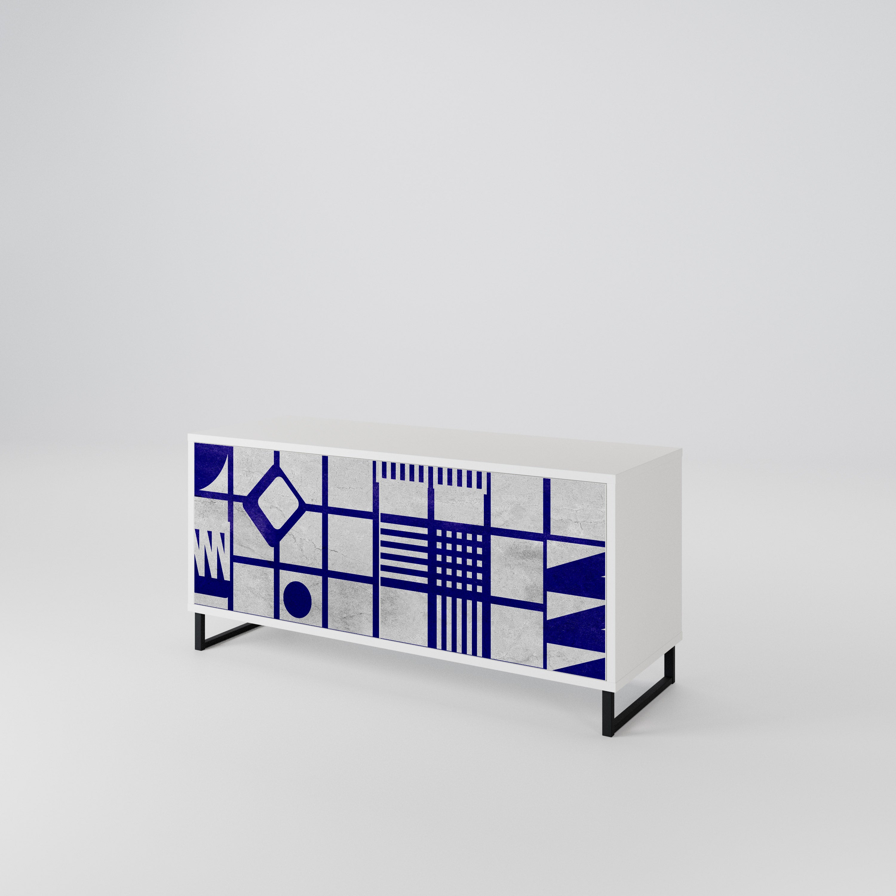 THE RIGHT PLACES Compact 2-Door TV Cabinet