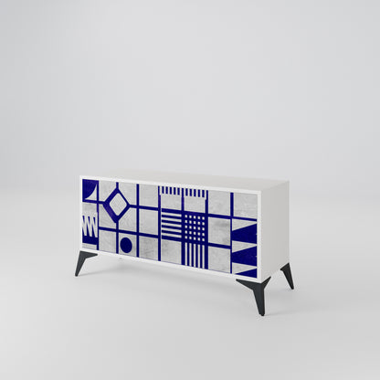 THE RIGHT PLACES Mueble de TV Compacto de 2 puertas