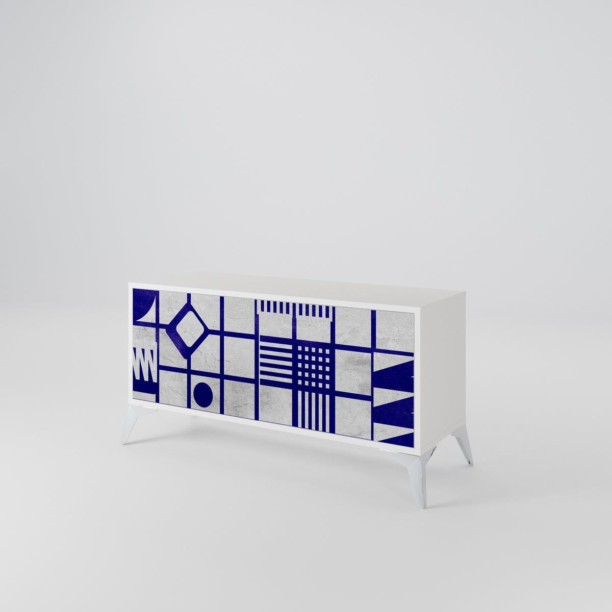 THE RIGHT PLACES Mueble de TV Compacto de 2 puertas