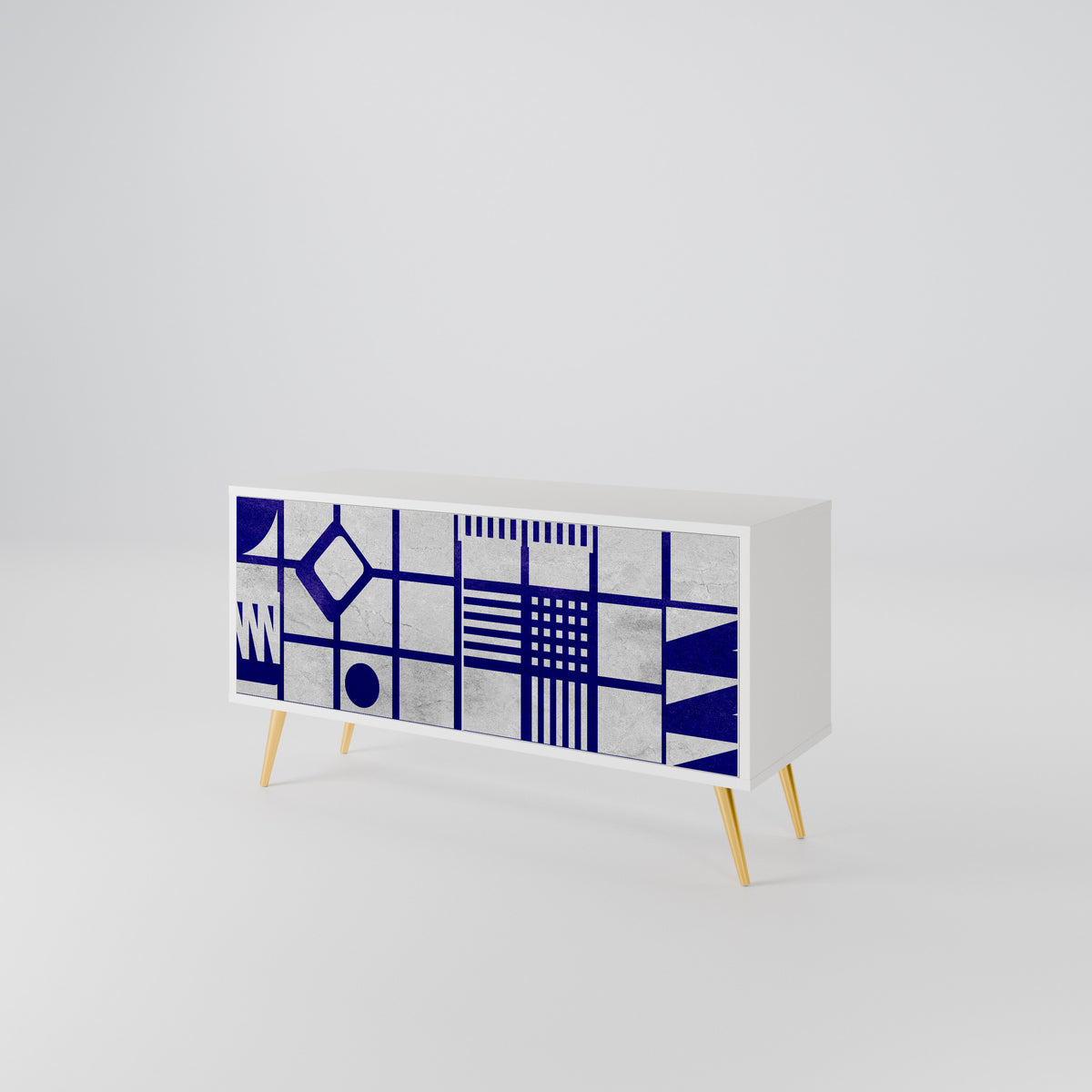 THE RIGHT PLACES Mueble de TV Compacto de 2 puertas