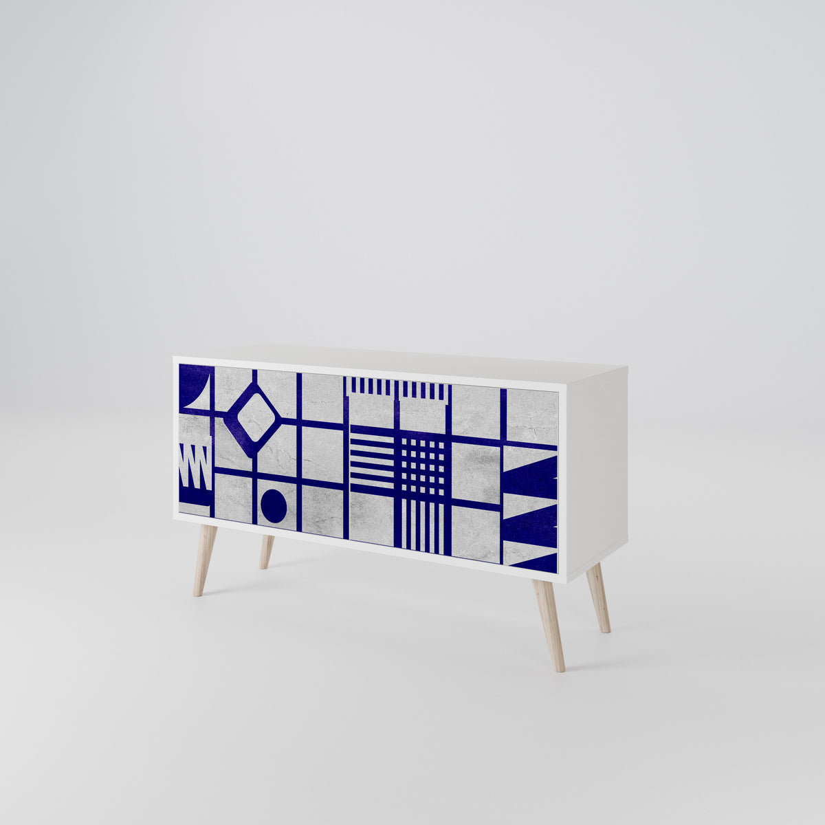 THE RIGHT PLACES Mueble de TV Compacto de 2 puertas