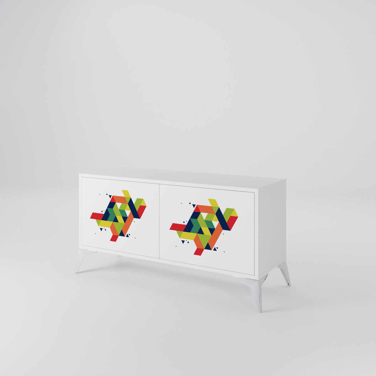 FUTURE SIGN Mueble de TV Compacto de 2 puertas