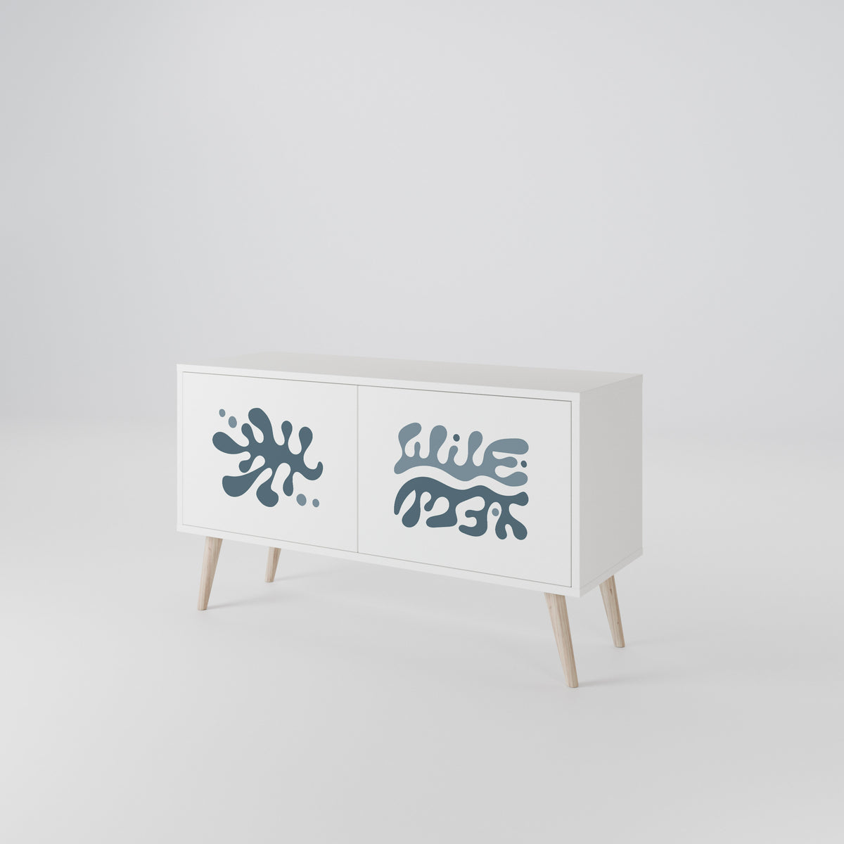 WONDERLAND VEGETATION Mueble de TV Compacto de 2 puertas