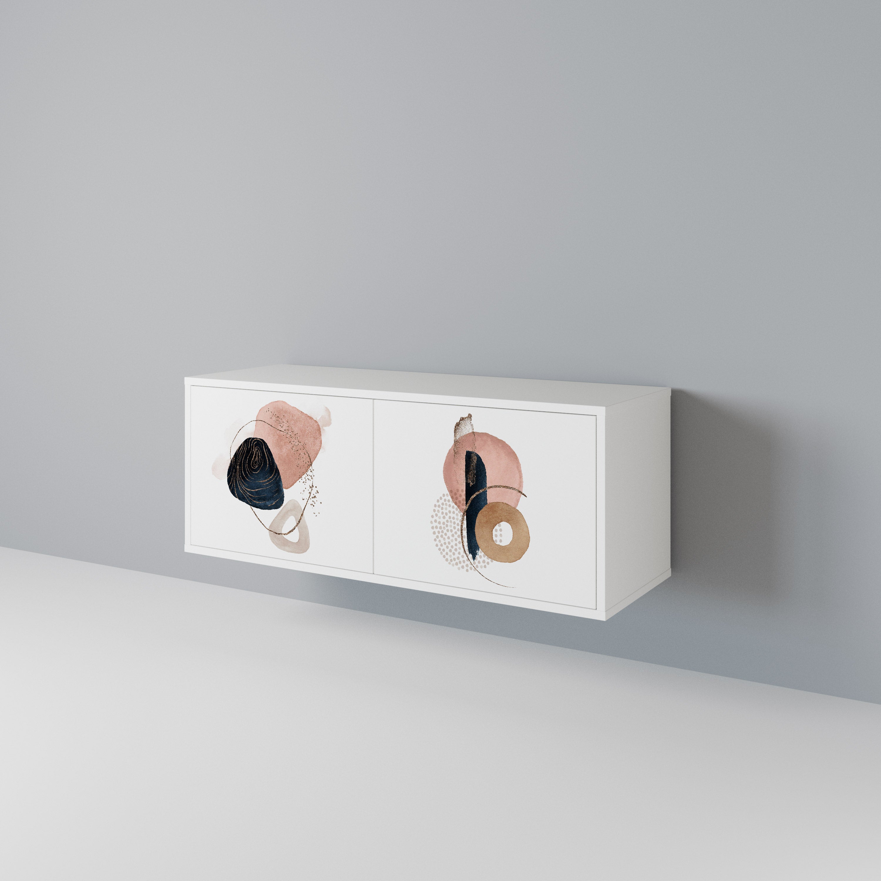 COLORFUL SHAPES Mueble de TV Compacto de 2 puertas