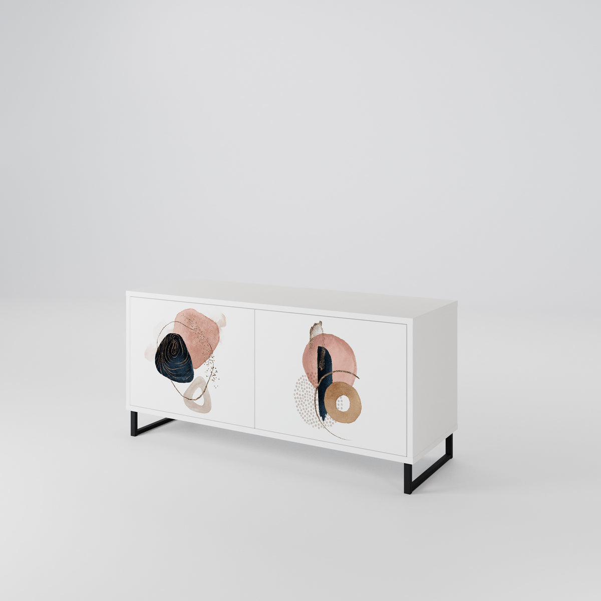 COLORFUL SHAPES Mueble de TV Compacto de 2 puertas