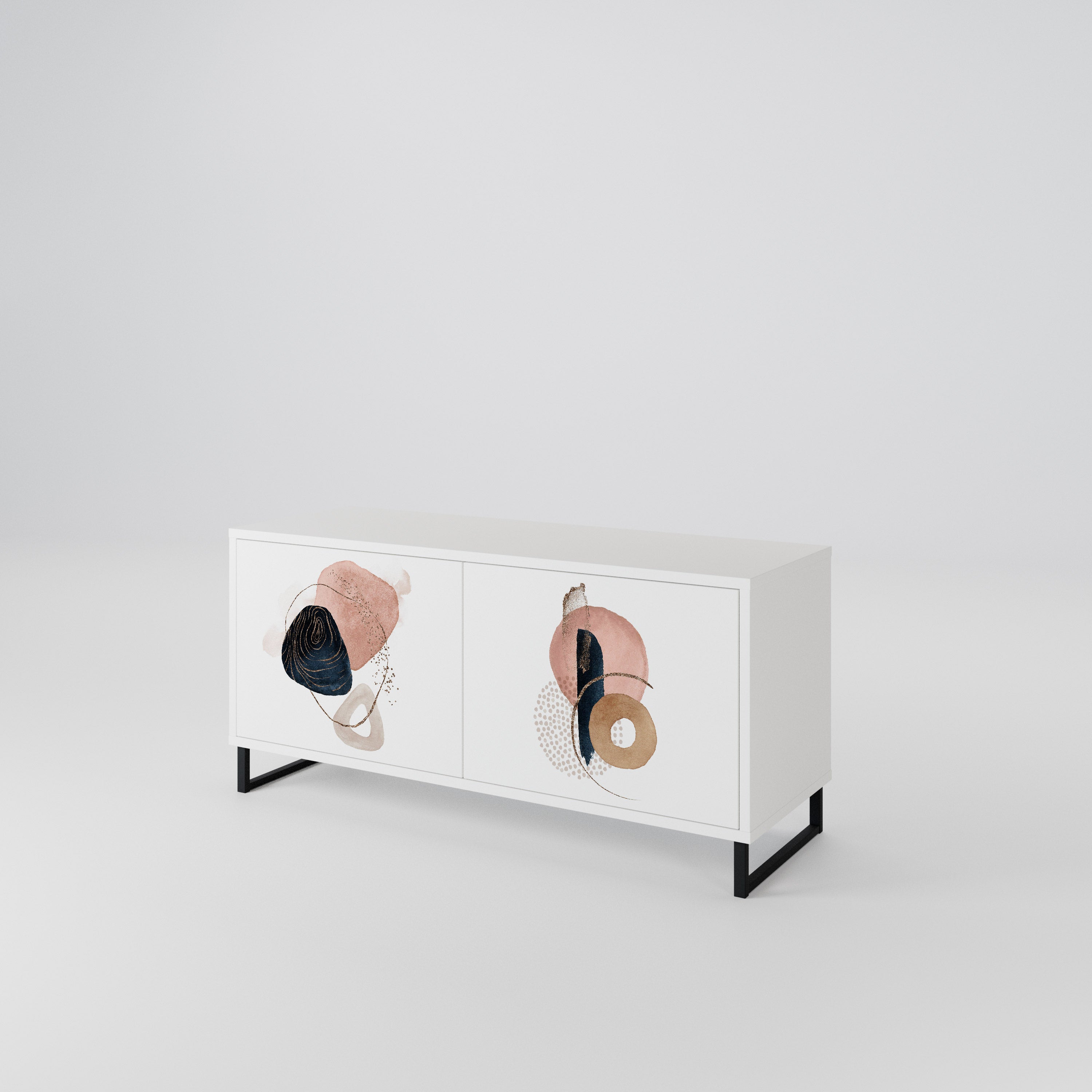 COLORFUL SHAPES Mueble de TV Compacto de 2 puertas