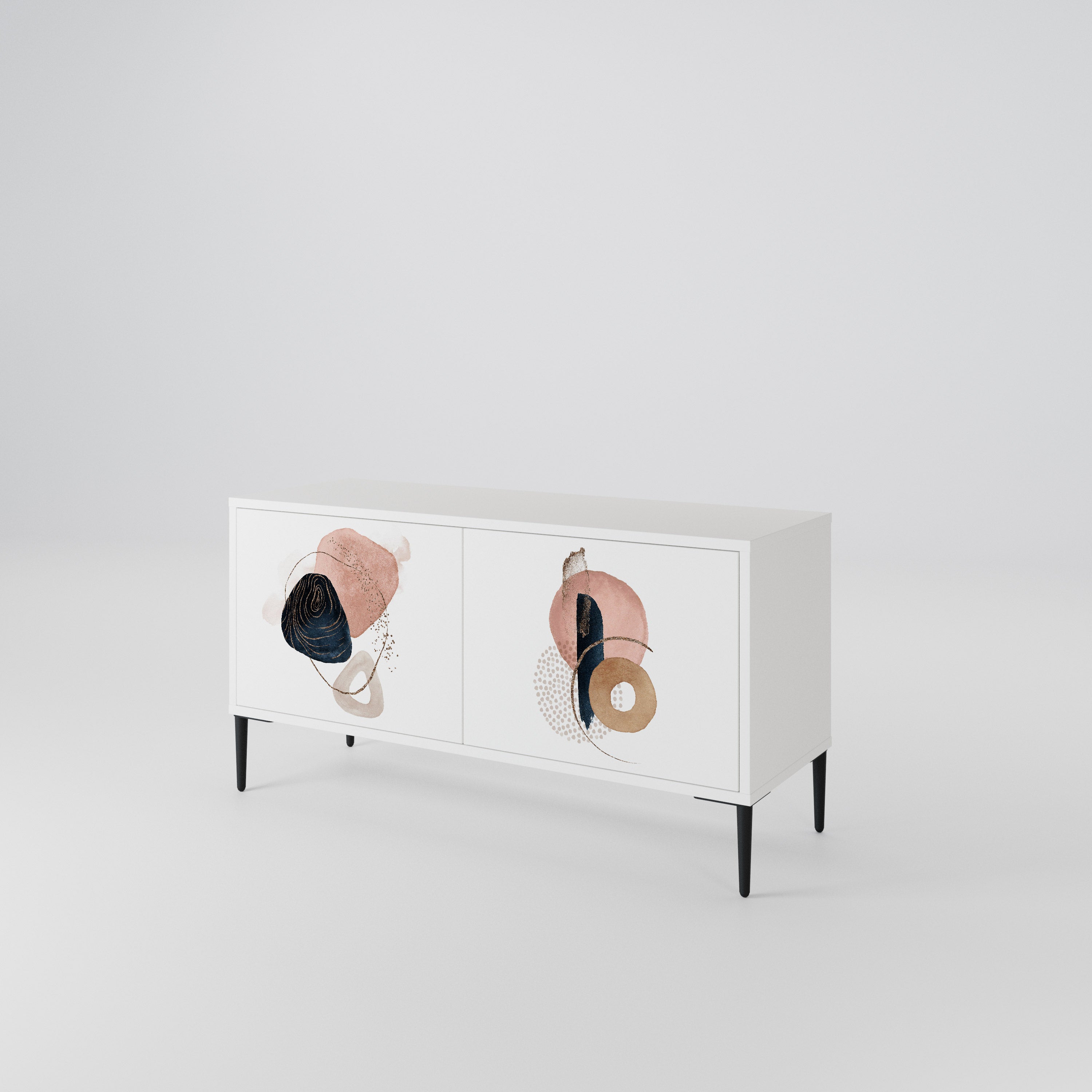 COLORFUL SHAPES Mueble de TV Compacto de 2 puertas