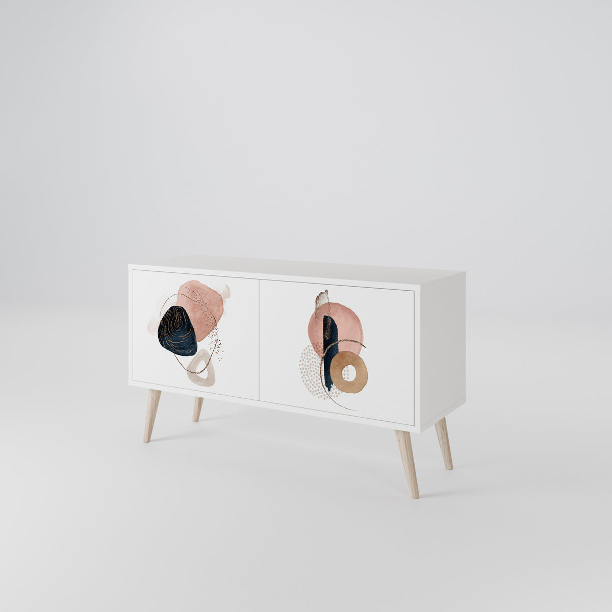 COLORFUL SHAPES Mueble de TV Compacto de 2 puertas