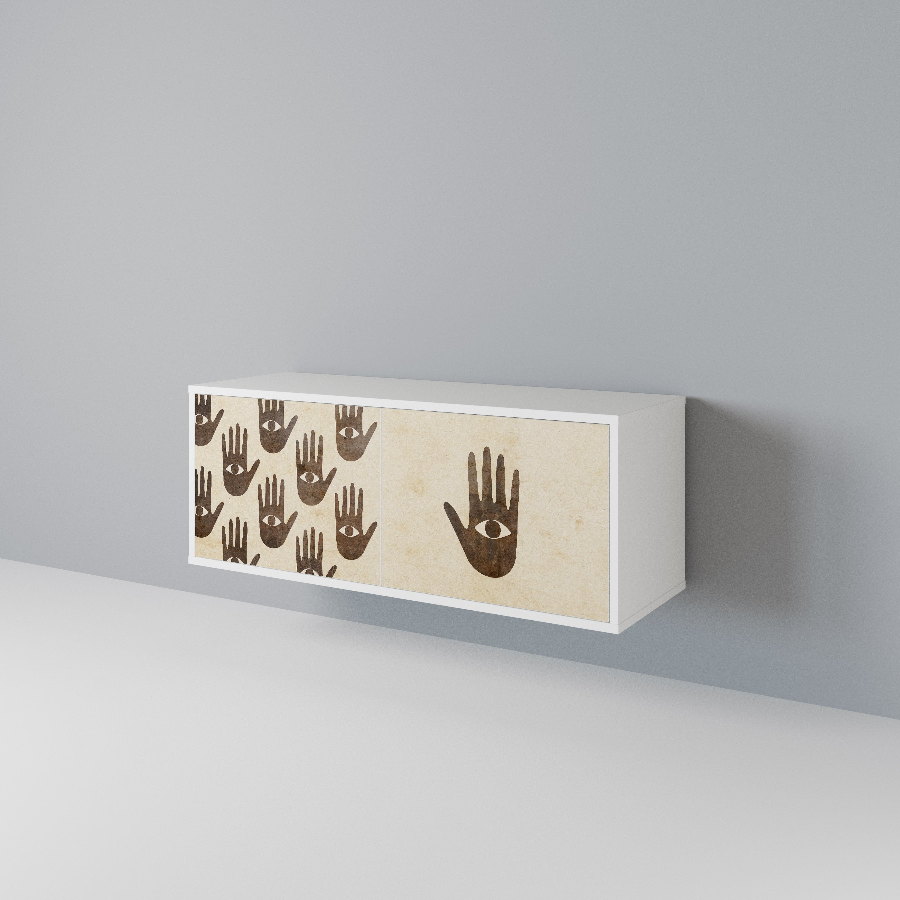SEE MORE Mueble de TV Compacto de 2 puertas