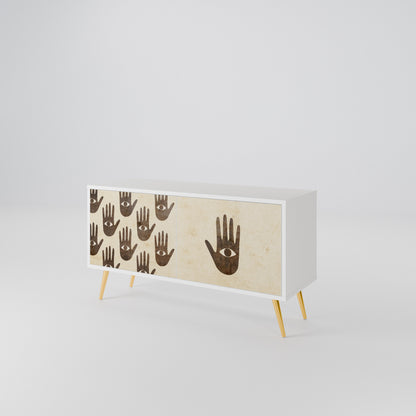 SEE MORE Compact 2-Door TV Cabinet