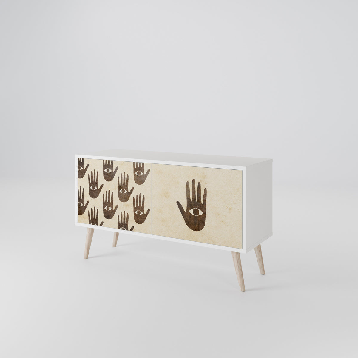SEE MORE Compact 2-Door TV Cabinet
