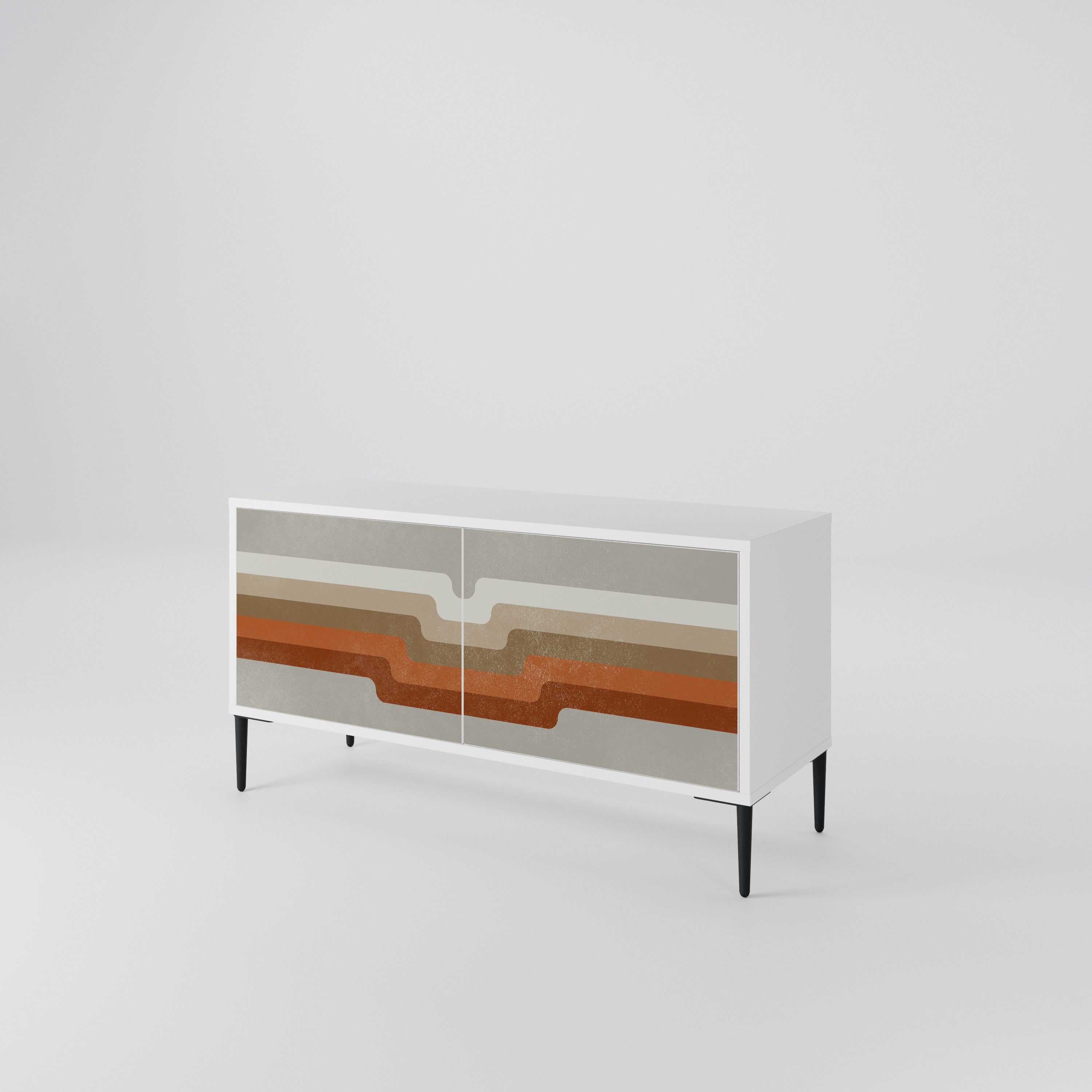 PECULIAR TRAIL Mueble de TV Compacto de 2 puertas