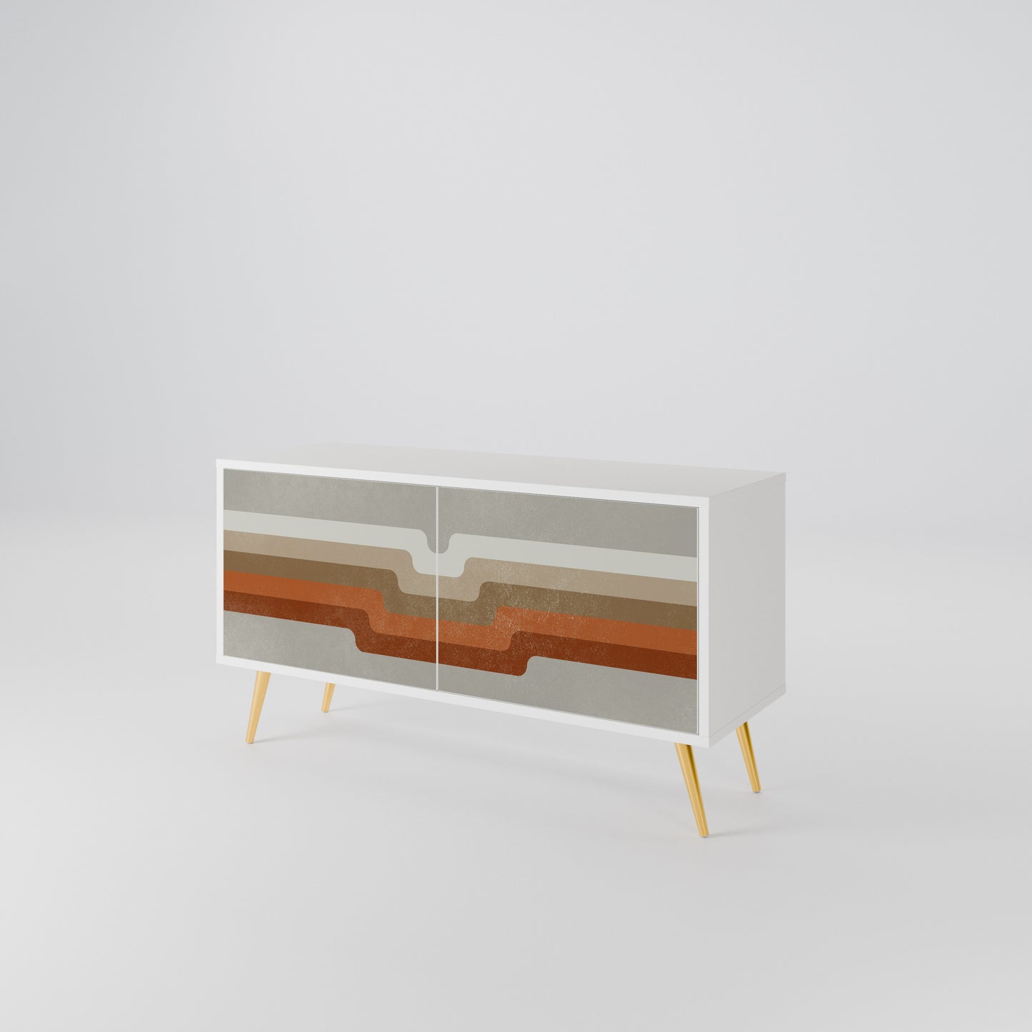 PECULIAR TRAIL Mueble de TV Compacto de 2 puertas