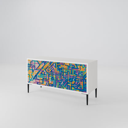 MEMORIES MAP Mueble de TV Compacto de 2 puertas