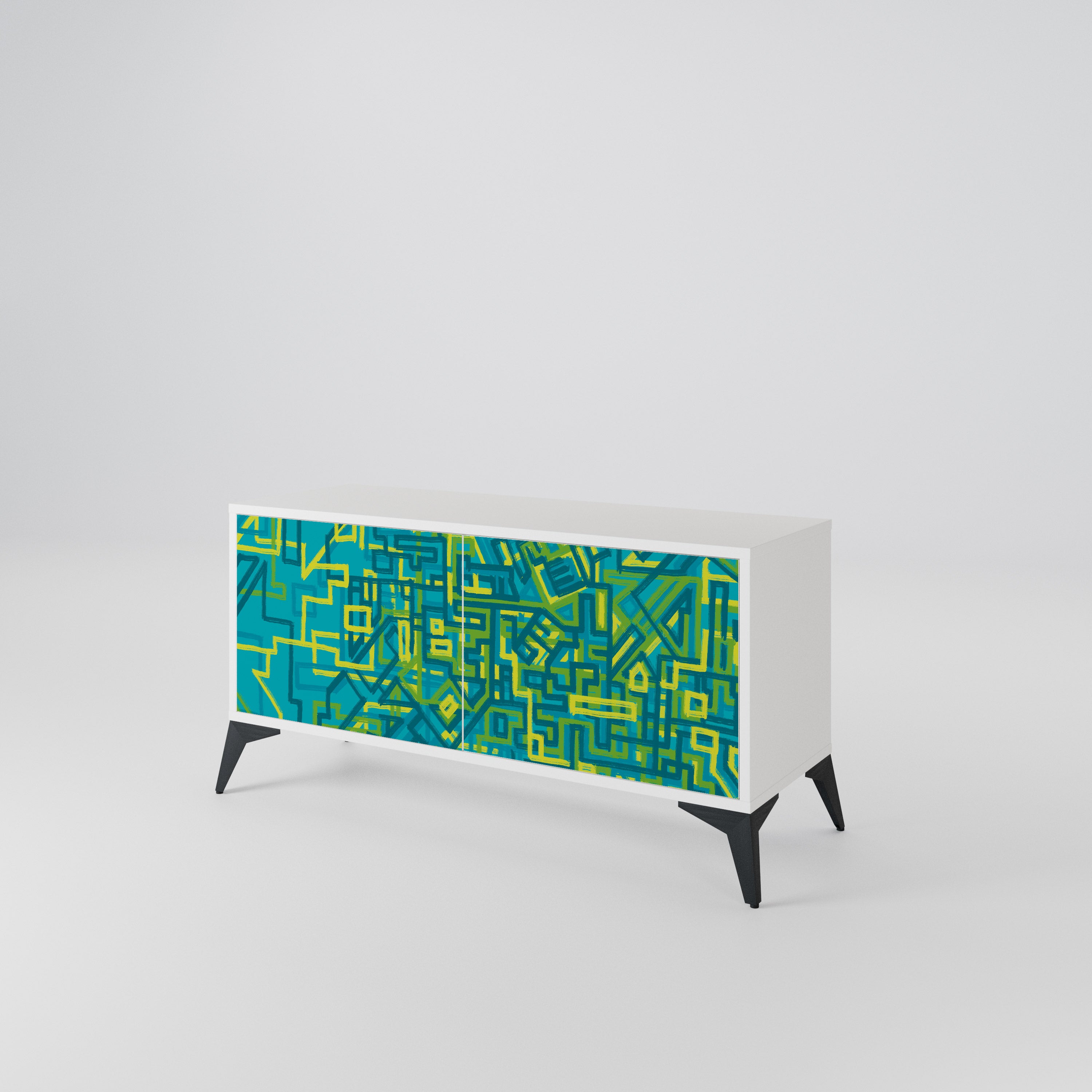 NOSTALGIC MEMORIES Mueble de TV Compacto de 2 puertas