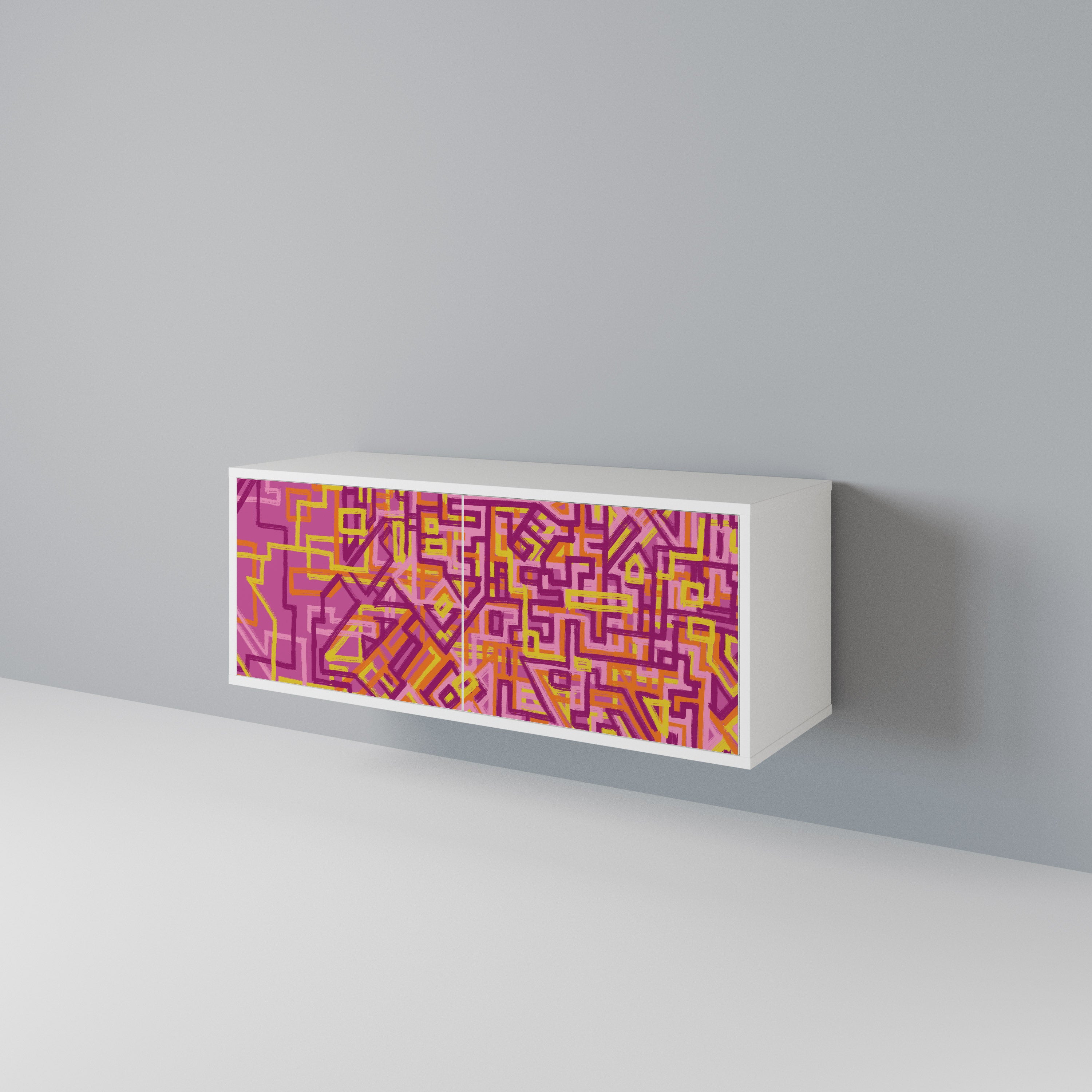 LOVELY MEMORIES Mueble de TV Compacto de 2 puertas