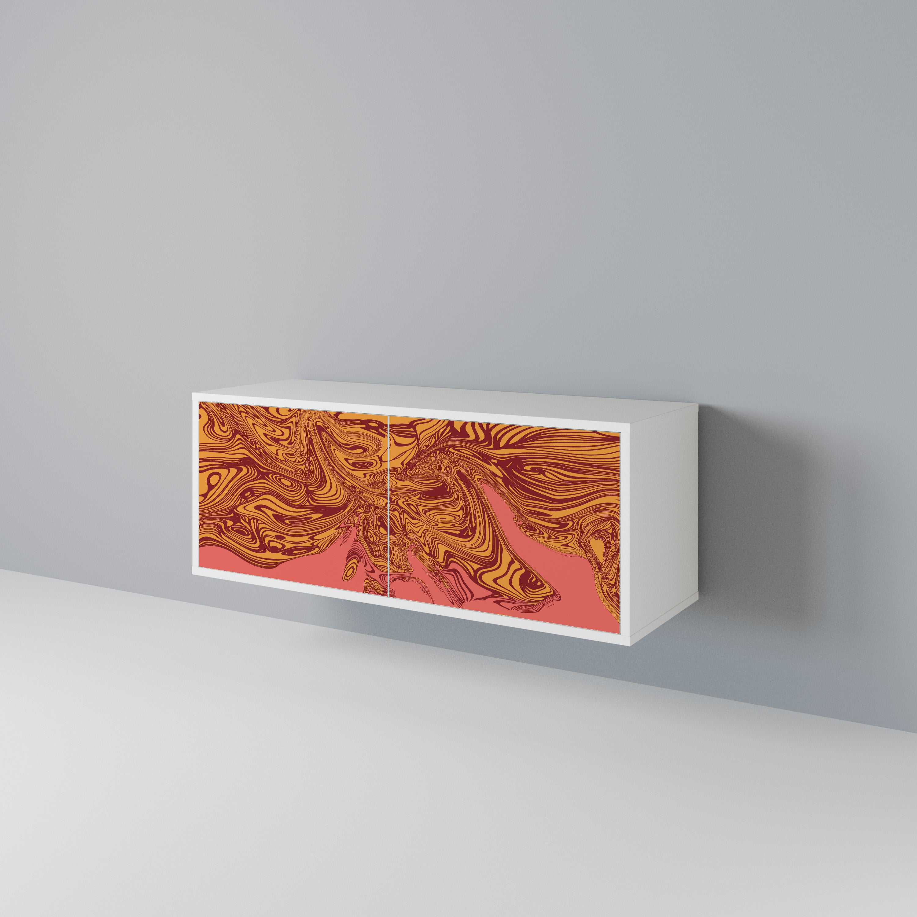 FLOATING THOUGHTS Mueble de TV Compacto de 2 puertas
