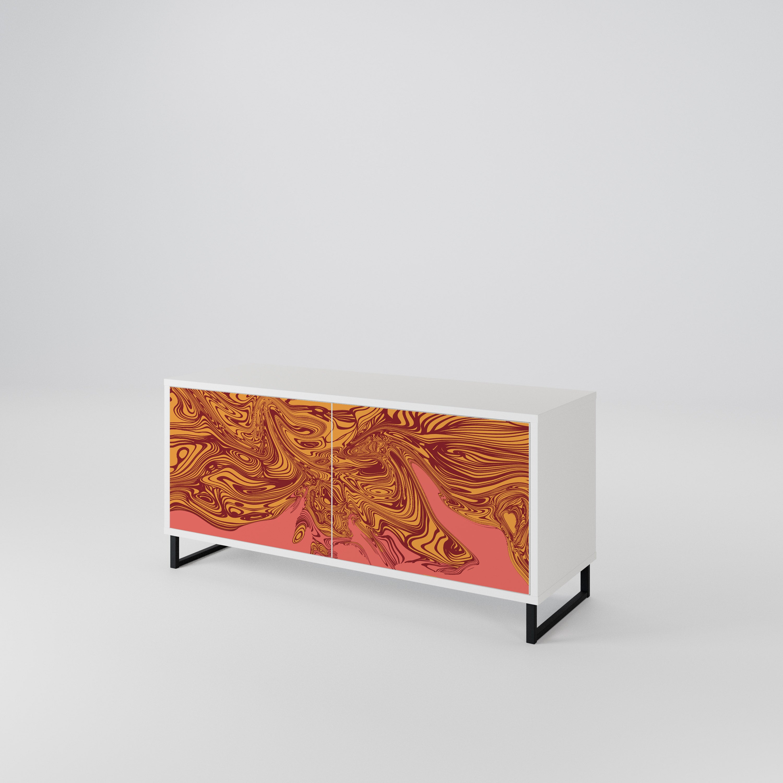 FLOATING THOUGHTS Mueble de TV Compacto de 2 puertas