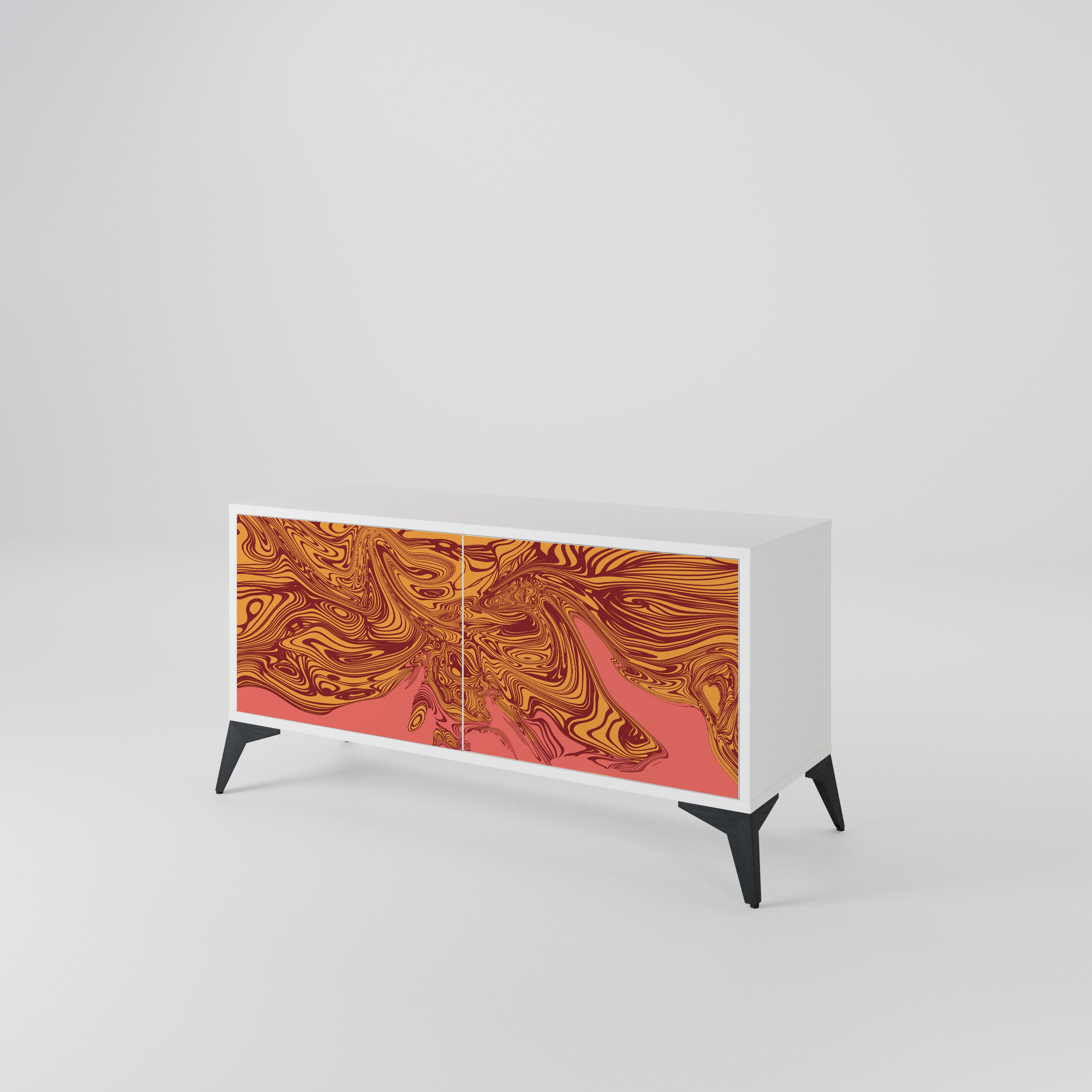 FLOATING THOUGHTS Mueble de TV Compacto de 2 puertas