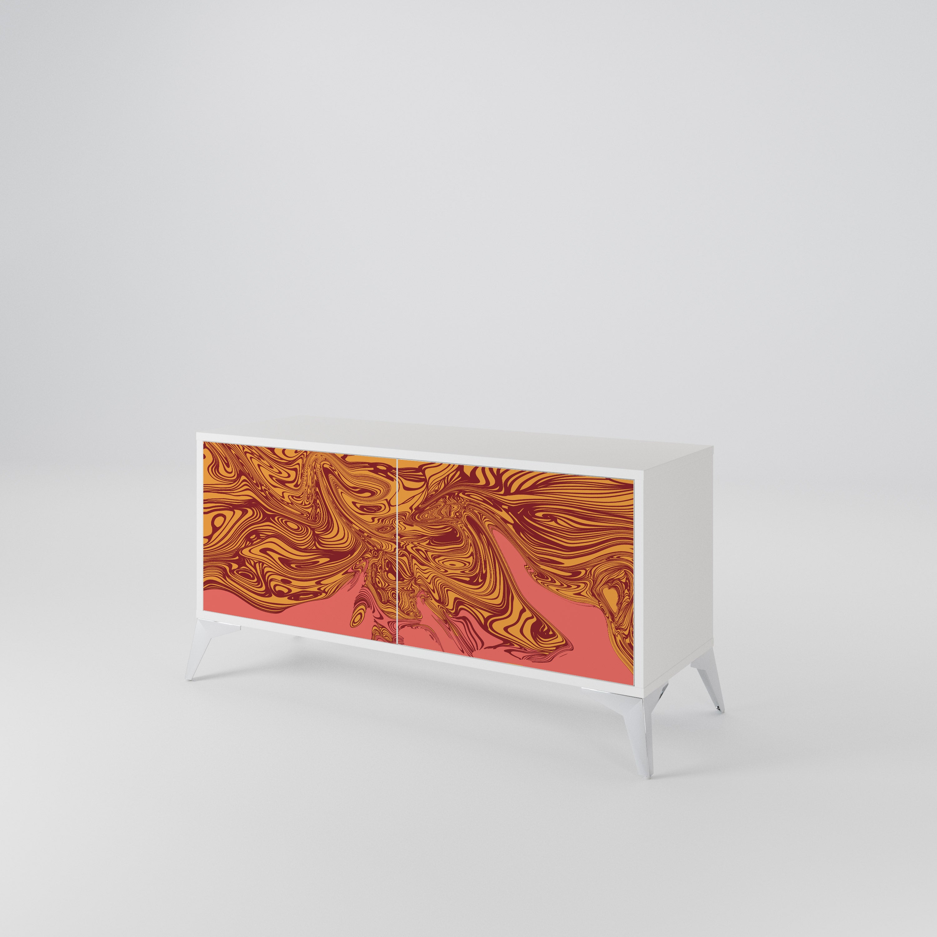 FLOATING THOUGHTS Mueble de TV Compacto de 2 puertas